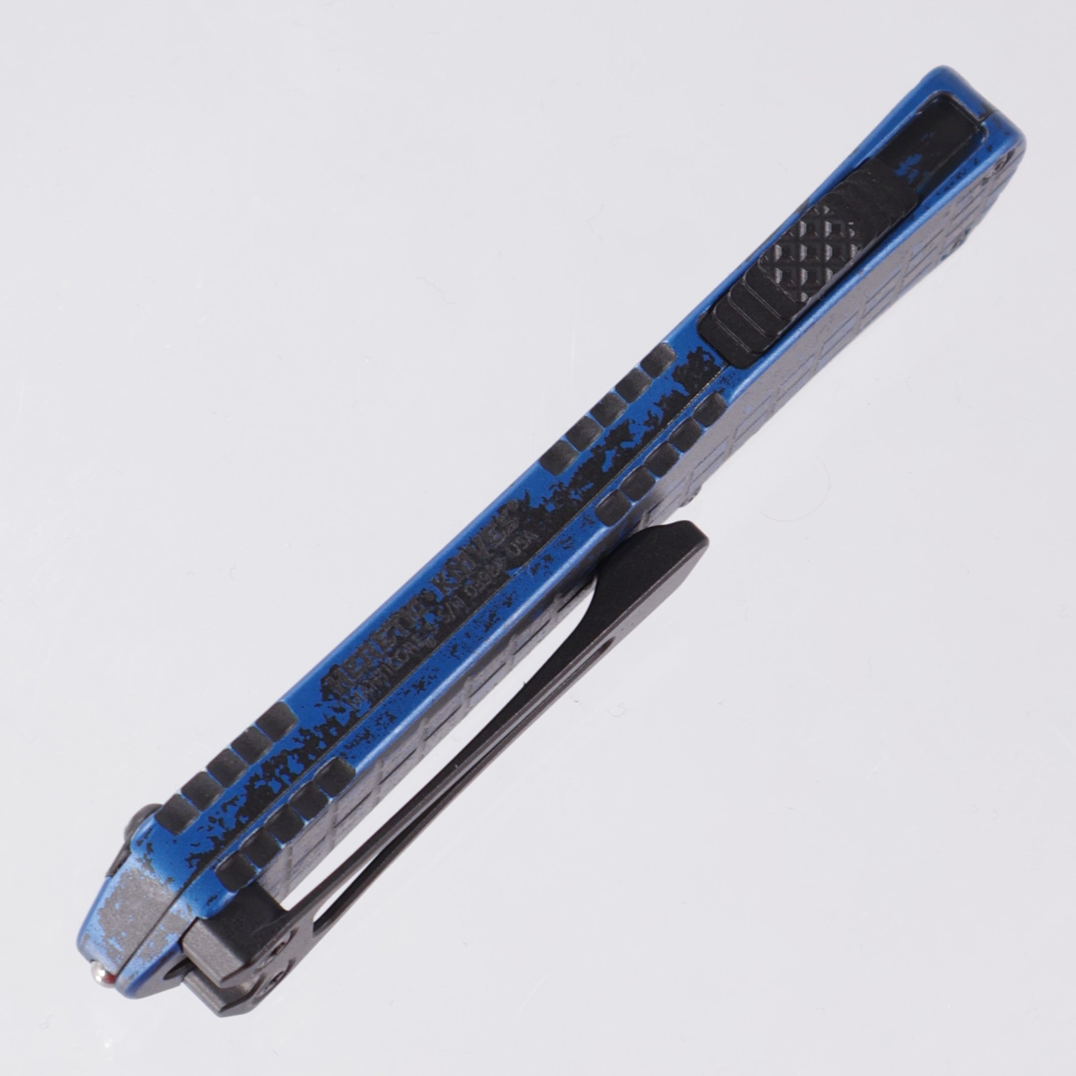 Heretic Manticore S - Breakthrough Blue - D/E DLC Magnacut Full Serrated - H024F-6C-BKBLU