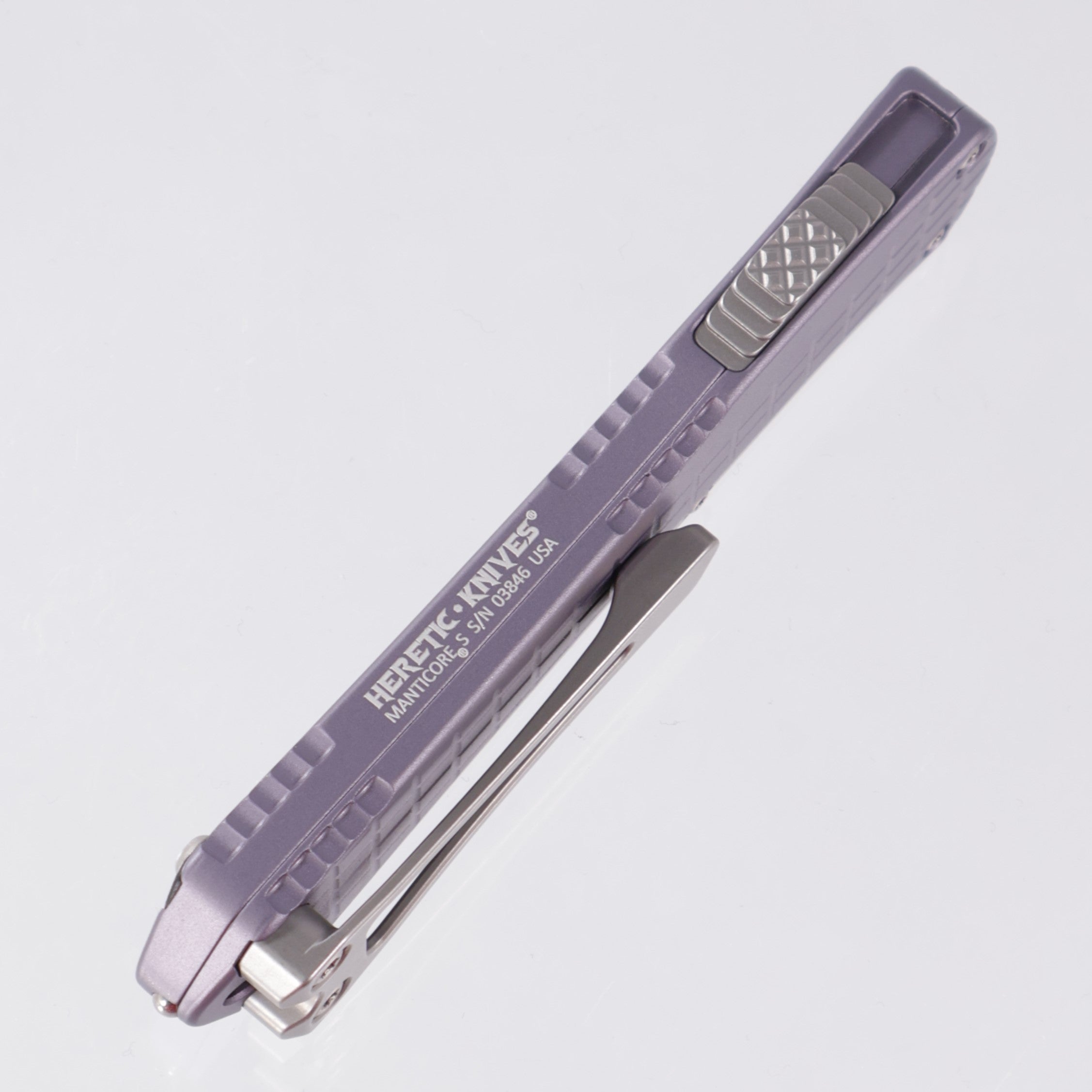 Heretic Manticore S - Gray Frag Aluminum - Bowie Magnacut Stonewashed - H022BF-2A-GRY