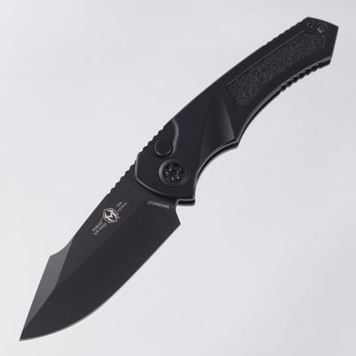 Heretic Pariah Auto - (Matte) Black Anodized Aluminum w/ Black Traction Inlays - DLC Magnacut - H048-4A-T