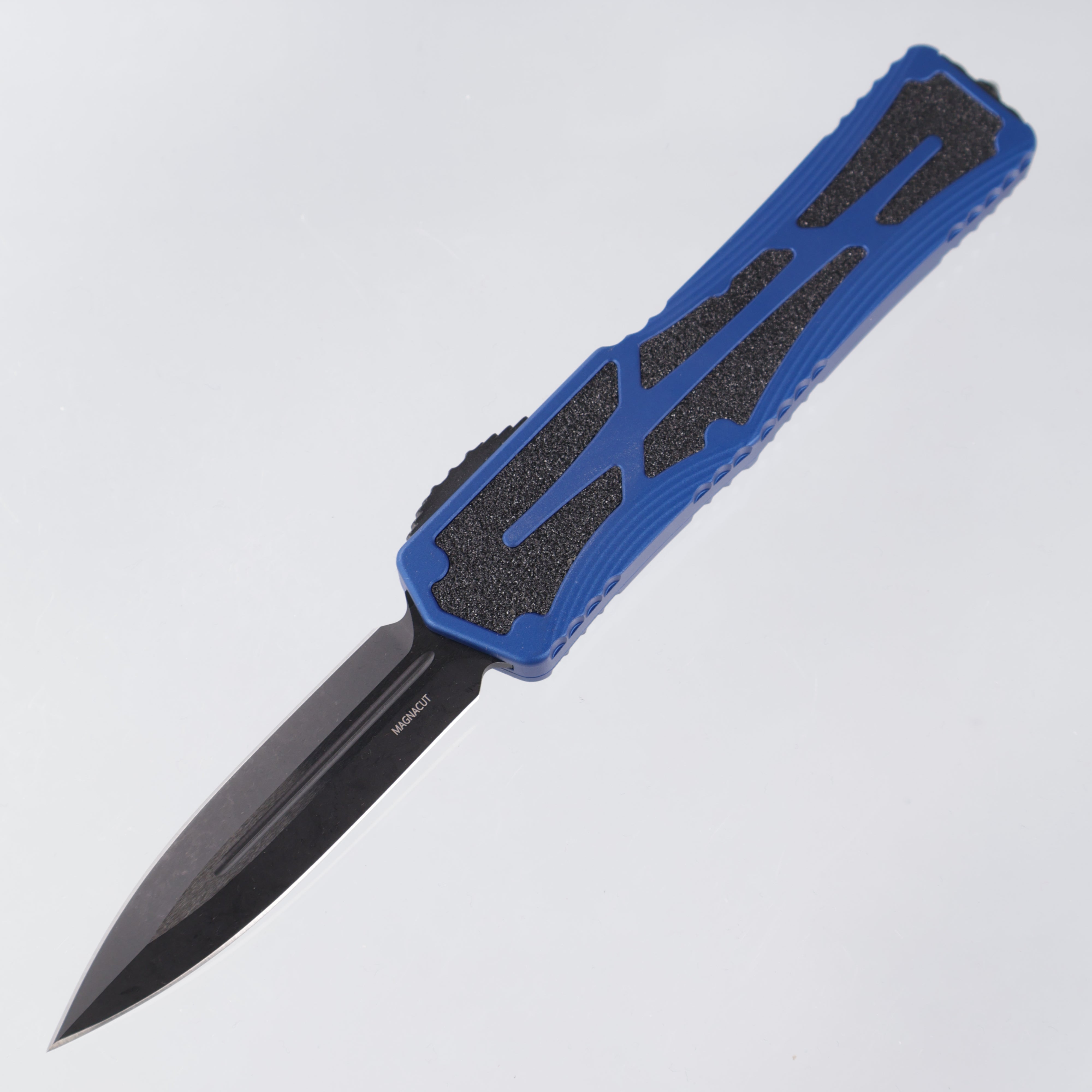 Heretic Colossus - DLC Magnacut Double Edge - Blue Aluminum w/ Grip Tape Inlay - H041-6A-BLUE