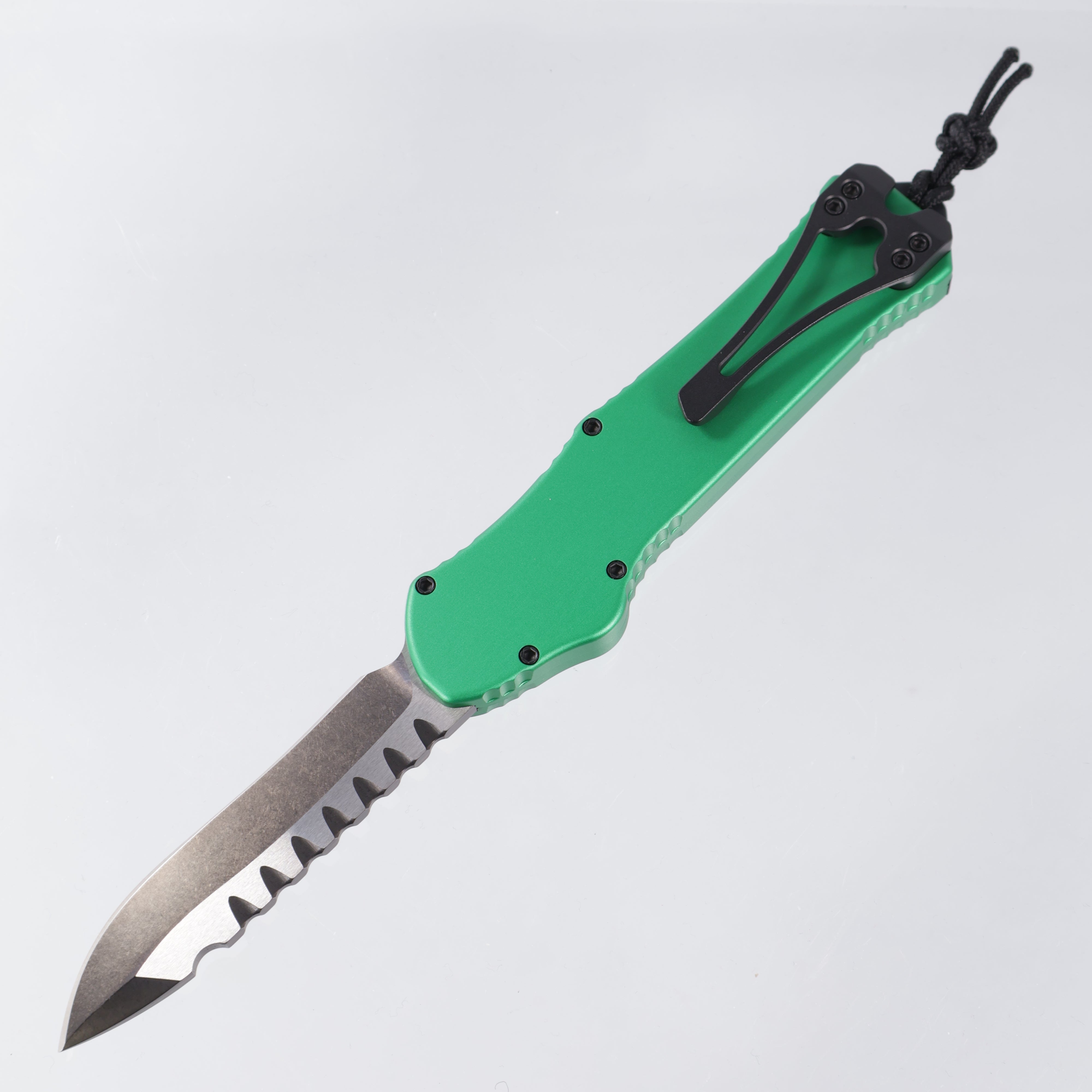 Heretic Hydra V3 - Toxic Green Aluminum - Recurve Two-Tone DLC MagnaCut - H008-11A-TXGRN