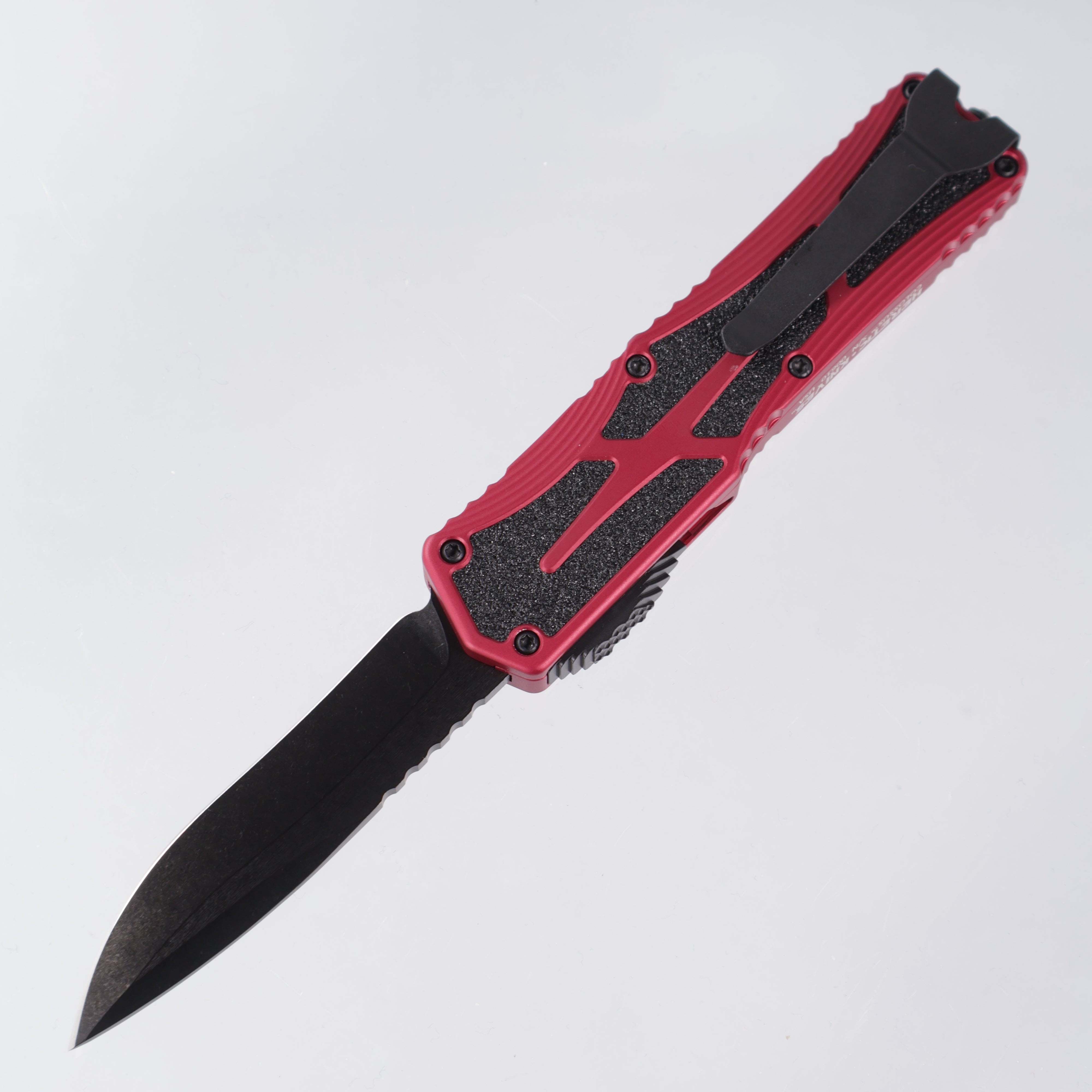 Heretic Colossus - Recurve DLC Magnacut - Red Aluminum w/ Grip Tape Inlay - H042-6A-RED