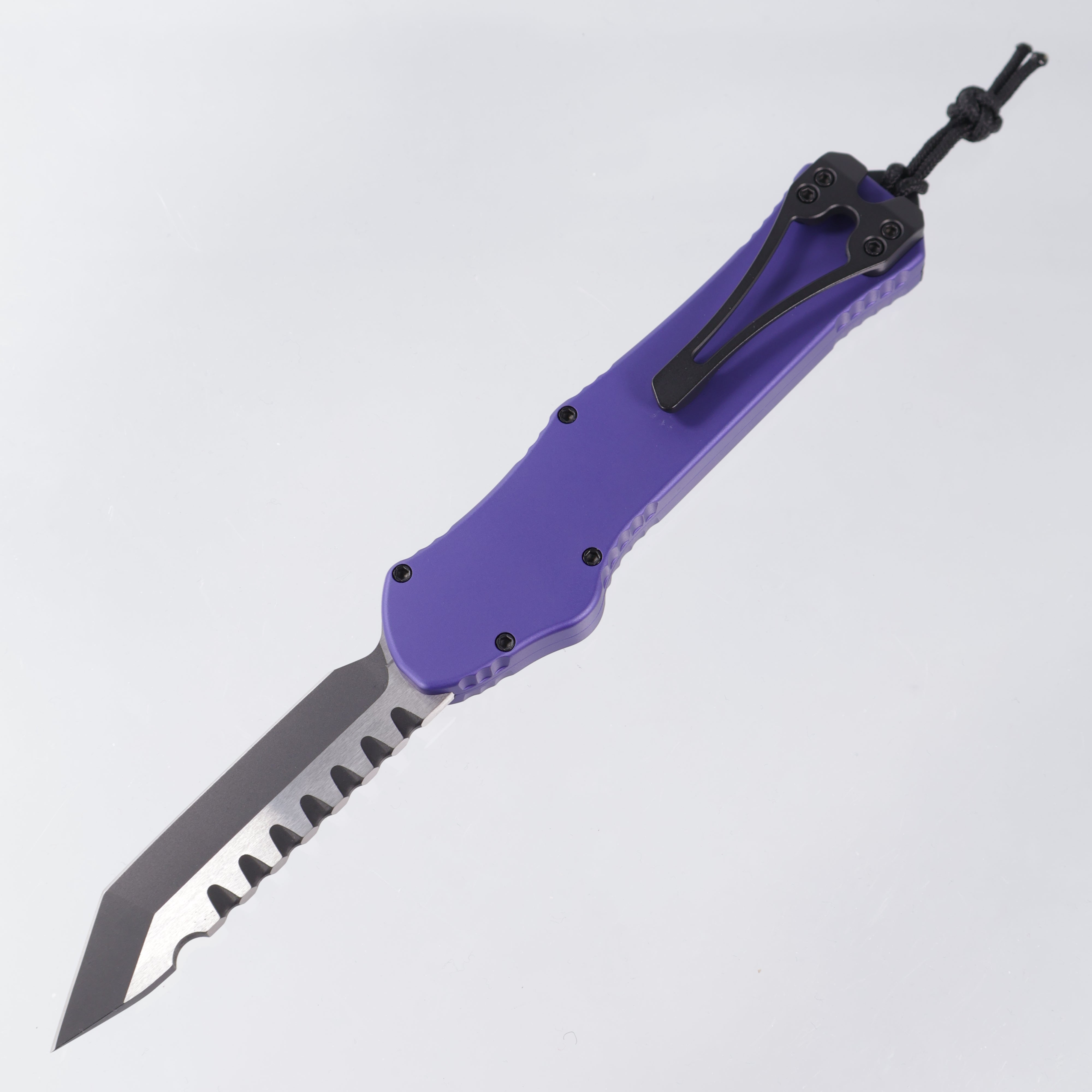 Heretic Hydra V3 - Purple Aluminum - Tanto Two-Tone Magnacut - H006-10A-PU