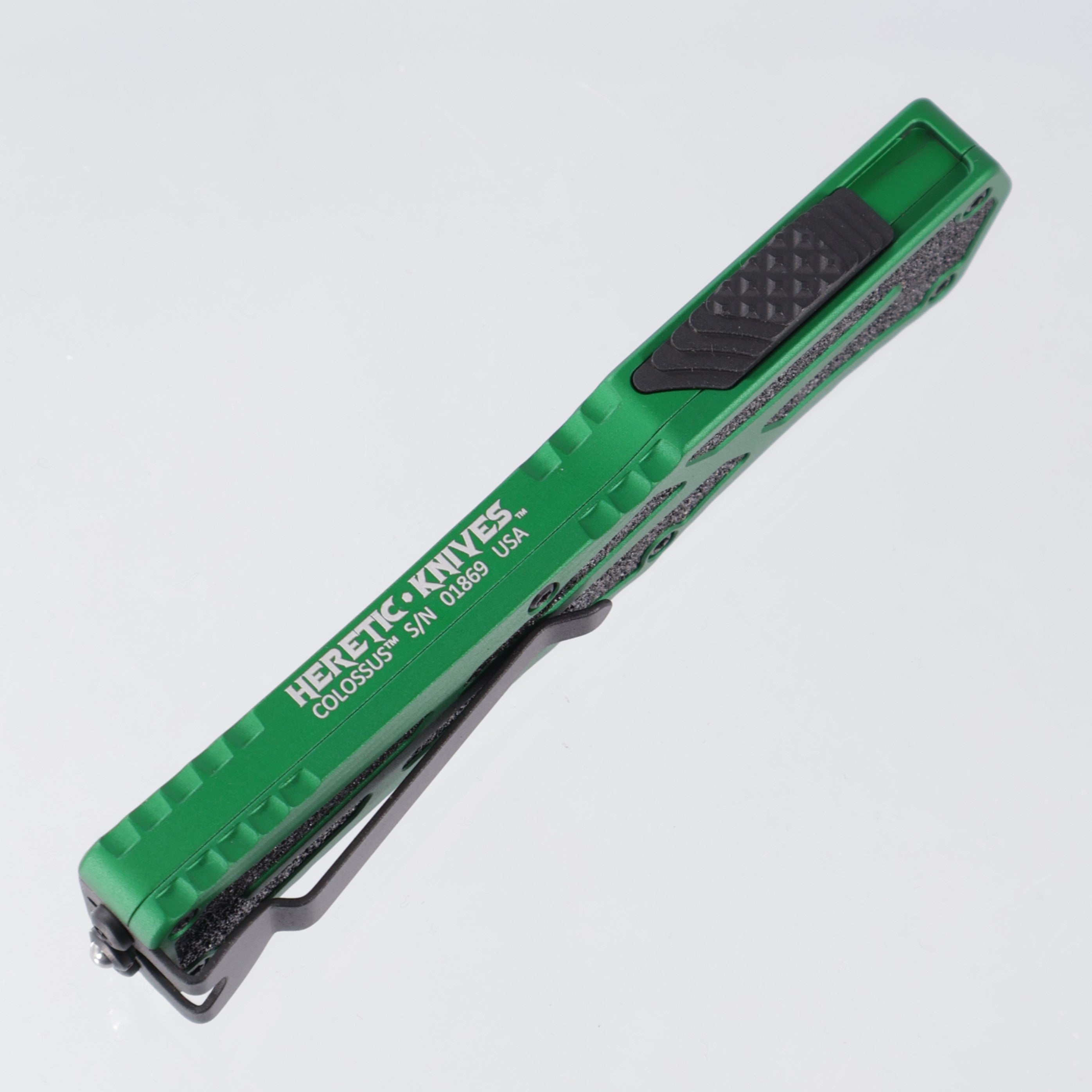Heretic Colossus - Recurve DLC Magnacut - Toxic Green Aluminum w/ Grip Tape Inlay - H042-6A-TXGRN