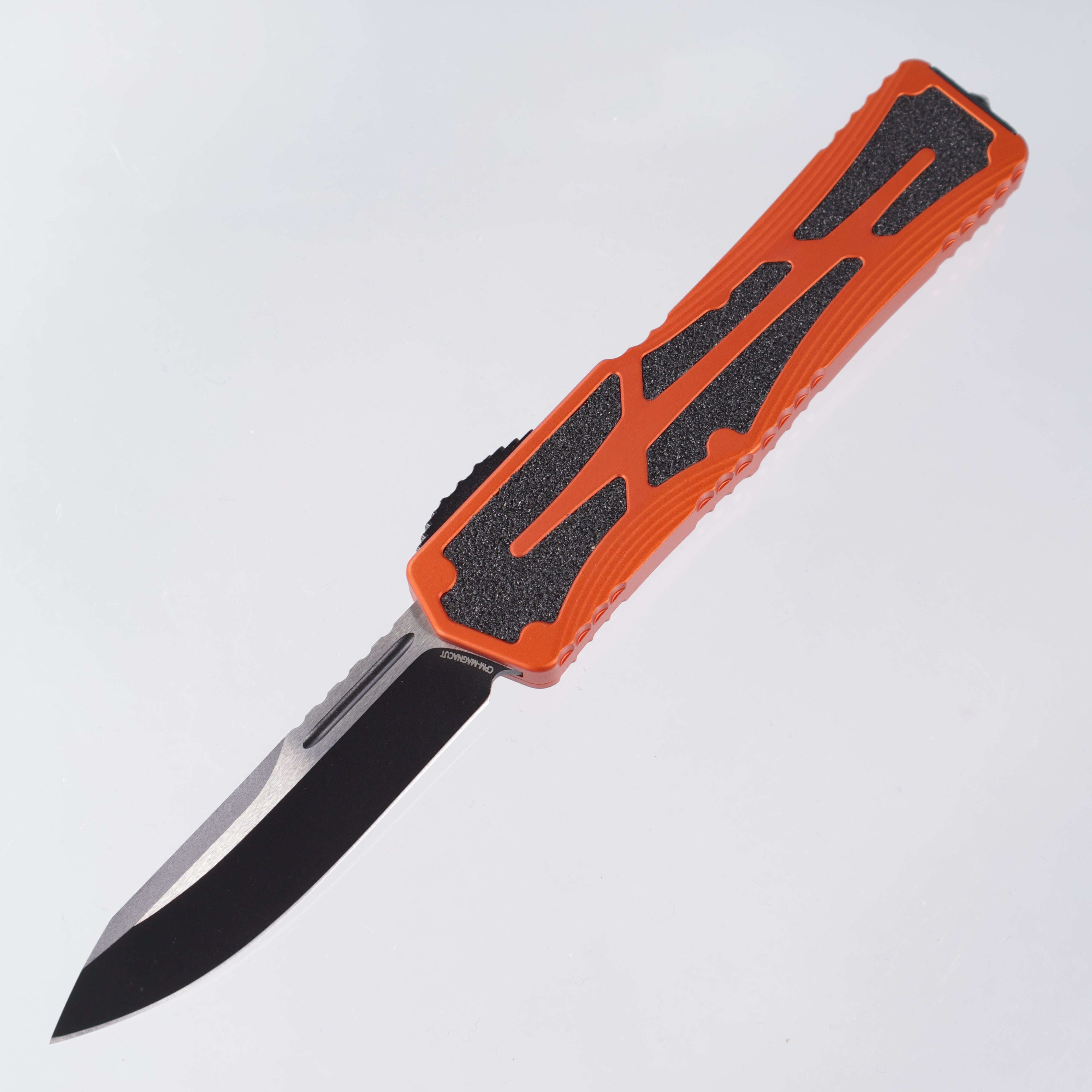 Heretic Colossus - Single Edge Two-Tone MagnaCut - Orange Aluminum w/ Grip Tape Inlay - H039-10A-ORG