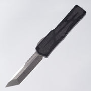 Heretic Colossus - Tanto Stonewash Magnacut - Black Aluminum w/ Black Traction Inlays - H040-2A TANTO