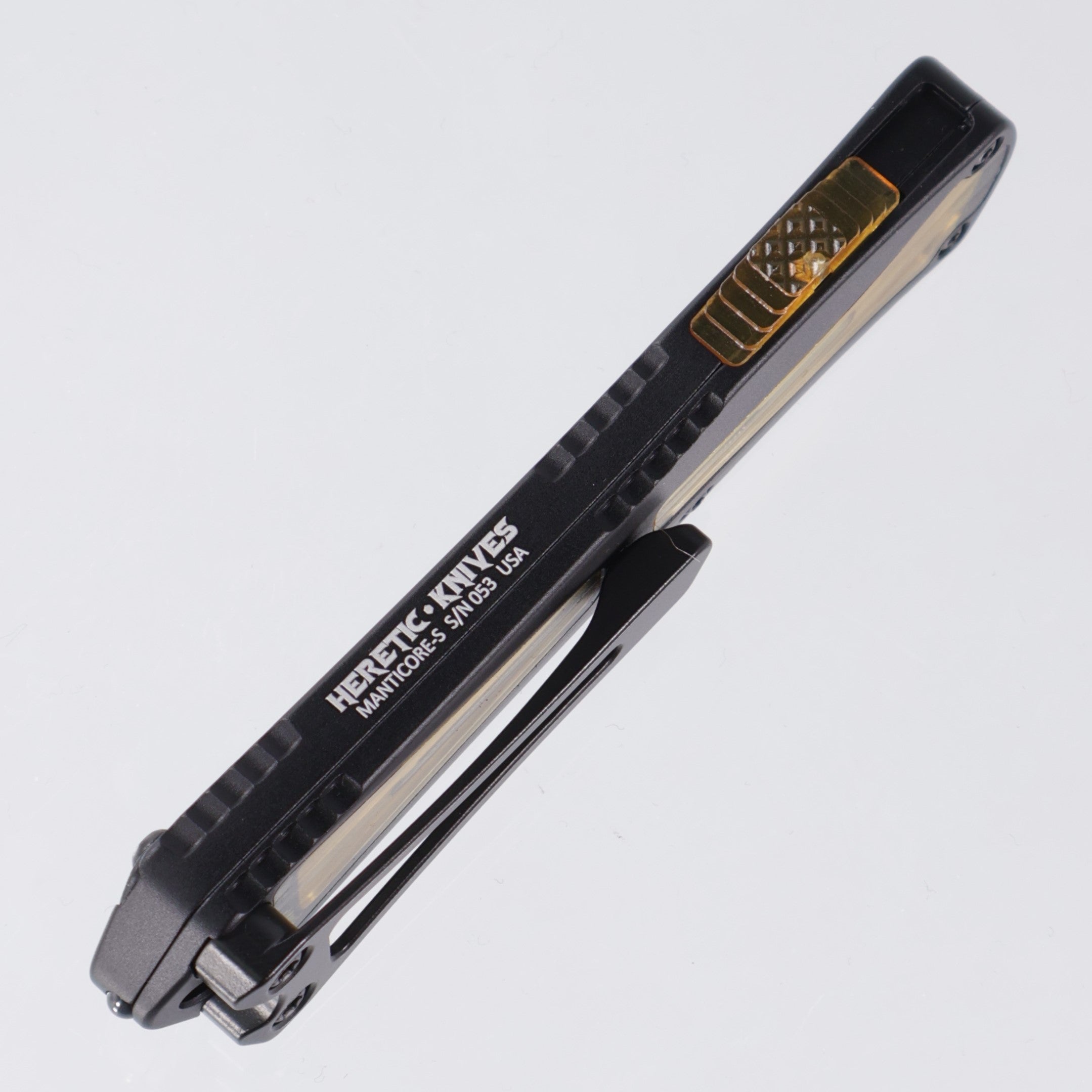 Heretic Manticore S - Ultem Inlaid Aluminum - DLC Double Edge Magnacut - H024-6A-Ultem