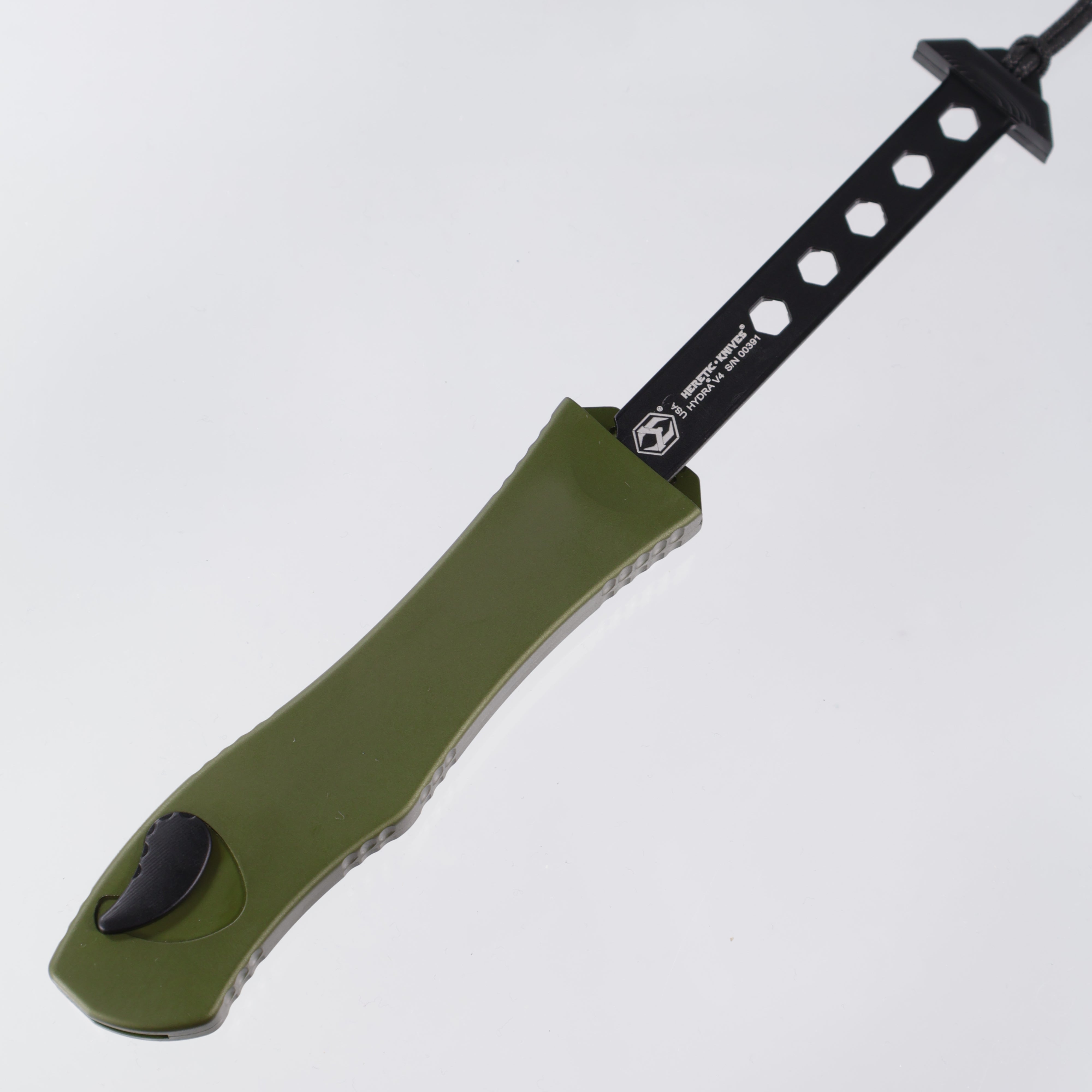 Heretic Hydra V4 Single Edge - OD Green - Batleworn Magnacut - H407-5A-GRN
