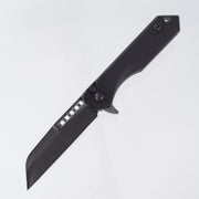 Heretic Jinn Manual Prototype - Black Aluminum - Hand Ground DLC Magnacut - H034-6A-HGPROTO