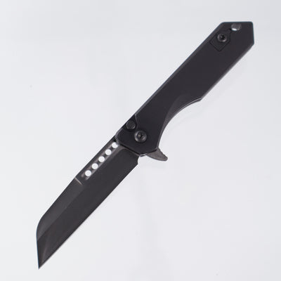Heretic Jinn Manual Prototype - Black Aluminum - Hand Ground DLC Magnacut - H034-6A-HGPROTO
