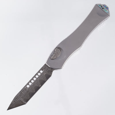 Heretic Hydra V4 Custom - Vegas Forge San Mai Reptilian Damascus - Stainess Steel Chassis w/ San Mai Reptilian button cover, Abalone inlays & Abalone button inlay - S/N: 010