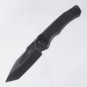 Heretic Wraith V4 Auto Tanto Tactical - Black Handle - DLC Magnacut - H100-6A-T