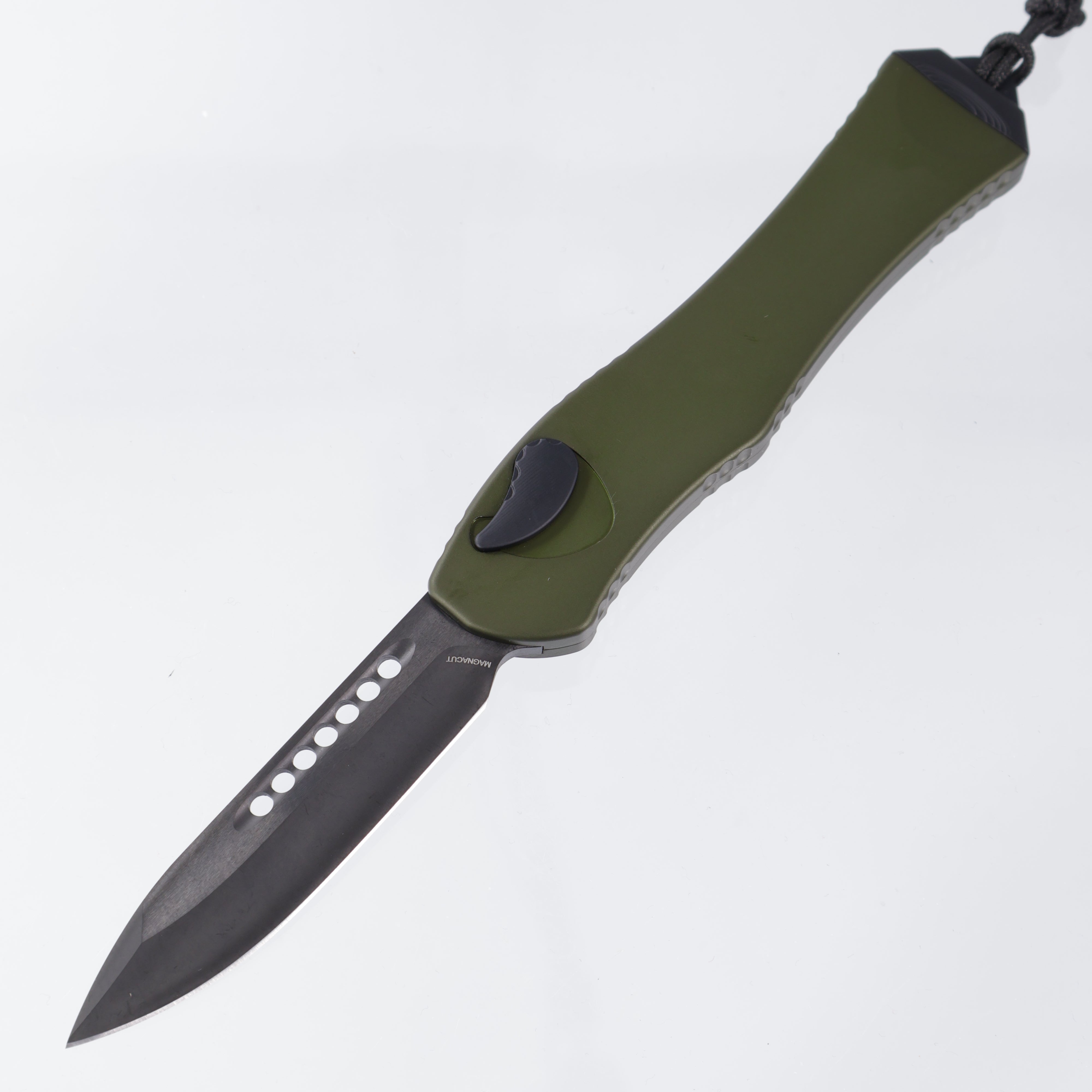 Heretic Hydra V4 Single Edge - OD Green Aluminum - DLC Magnacut - H407-6A-GRN