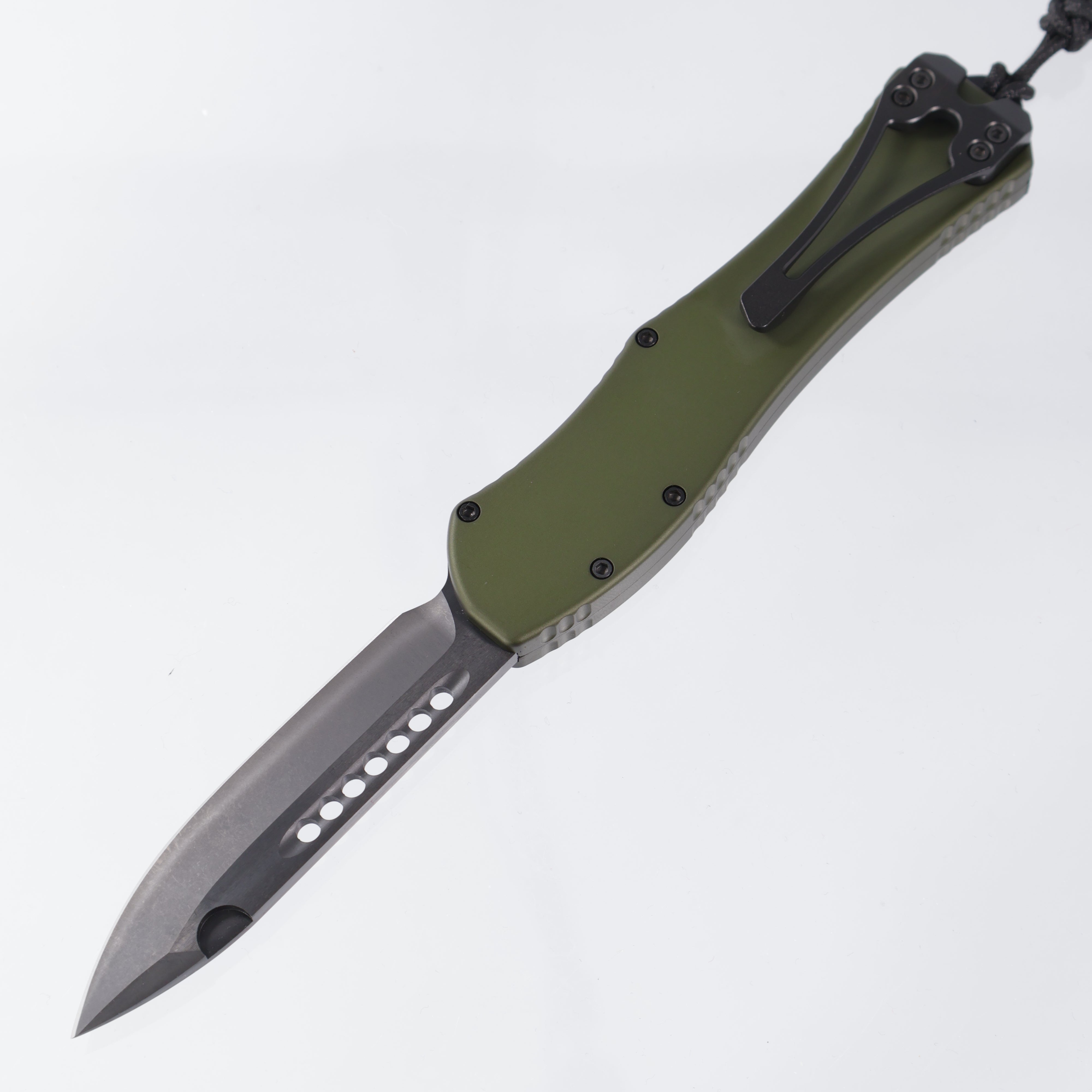 Heretic Hydra V4 Single Edge - OD Green Aluminum - DLC Magnacut - H407-6A-GRN