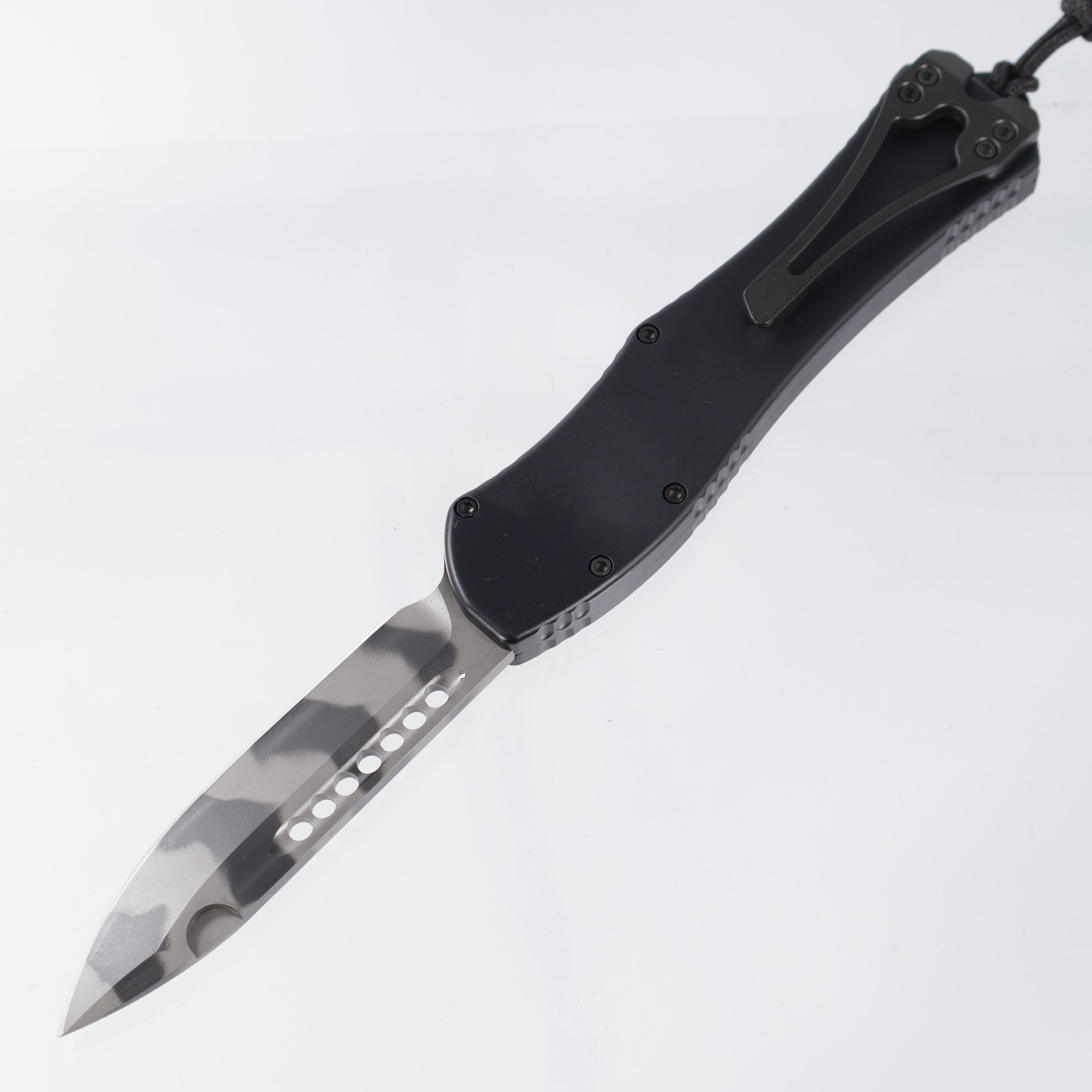 Heretic Hydra V4 Single Edge - Black Aluminum - Commando Finish DLC Magnacut - H047-15A-COMM