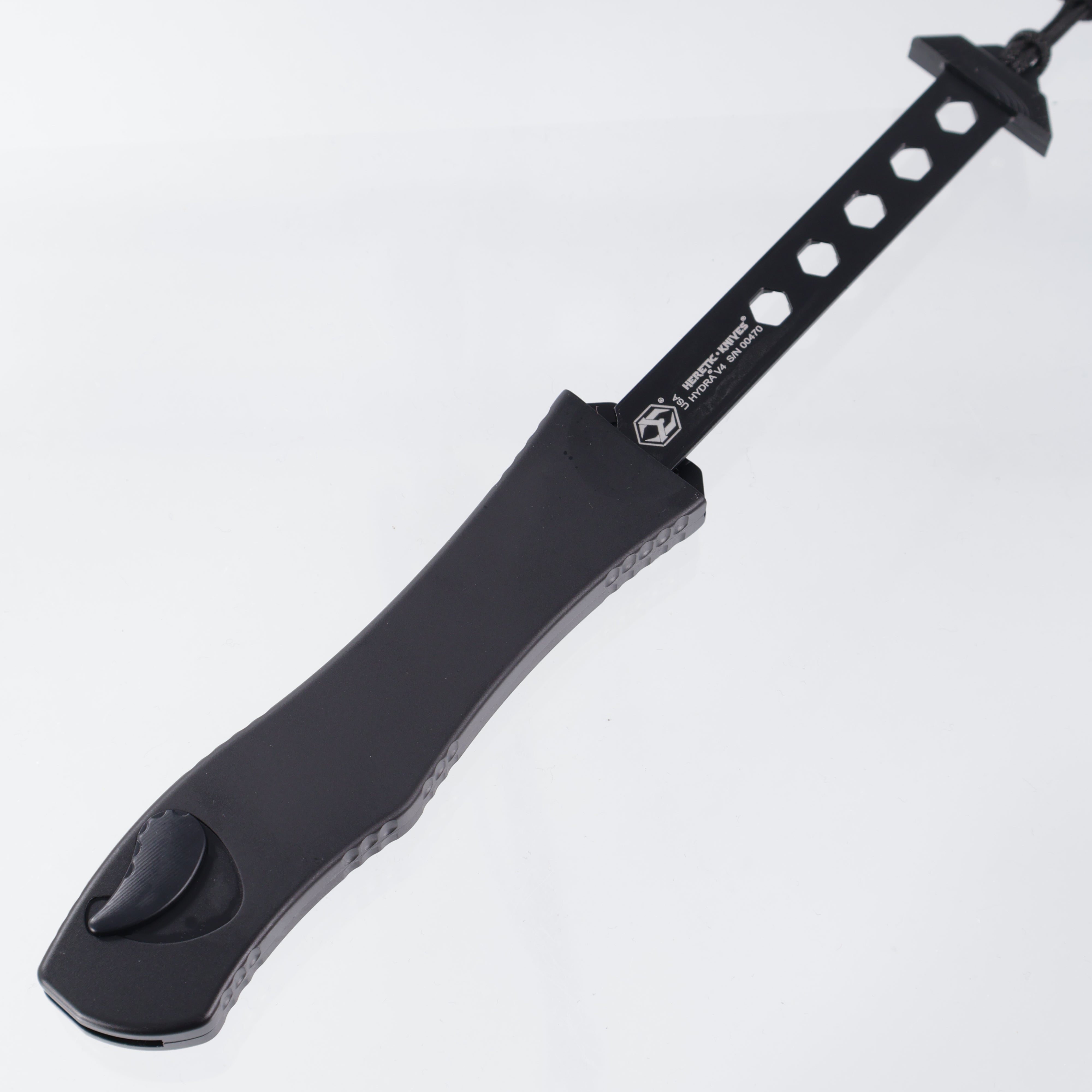 Heretic Hydra V4 Single Edge - Black Aluminum - Commando Finish DLC Magnacut - H047-15A-COMM