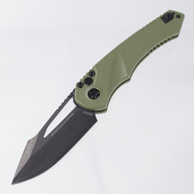 Heretic Mini Pariah Manual Single Edge - OD Green Polymer - DLC Magnacut - H052-6A-GRN