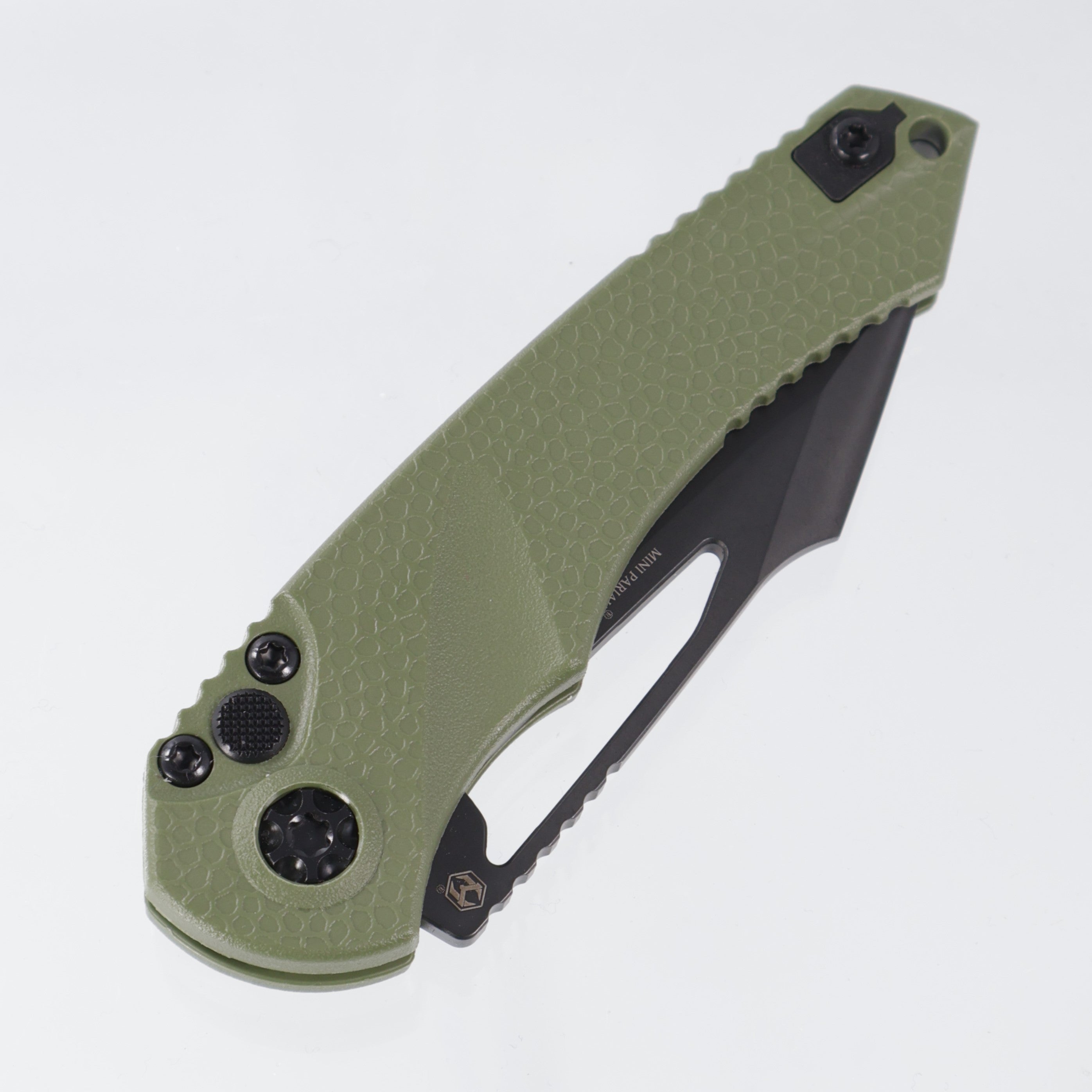 Heretic Mini Pariah Manual Single Edge - OD Green Polymer - DLC Magnacut - H052-6A-GRN