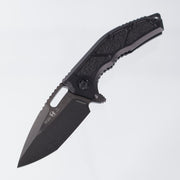 Heretic Medusa V3 Manual Tanto - Black Aluminum - DLC Magnacut - H009-6A-T