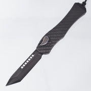 Heretic Hydra V4 Tanto - Carbon Fiber Chassis w/ Flamed Ti Accents - DLC 20CV - H406-6A-CF/FTI