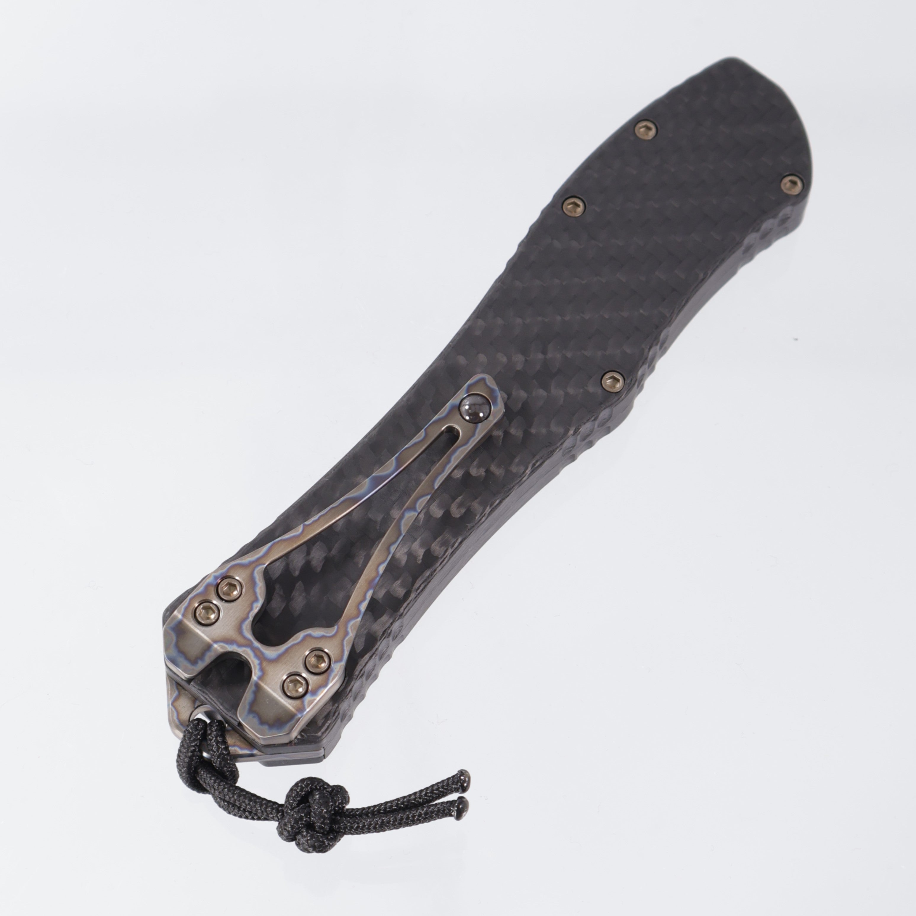 Heretic Hydra V4 Tanto - Carbon Fiber Chassis w/ Flamed Ti Accents - DLC 20CV - H406-6A-CF/FTI