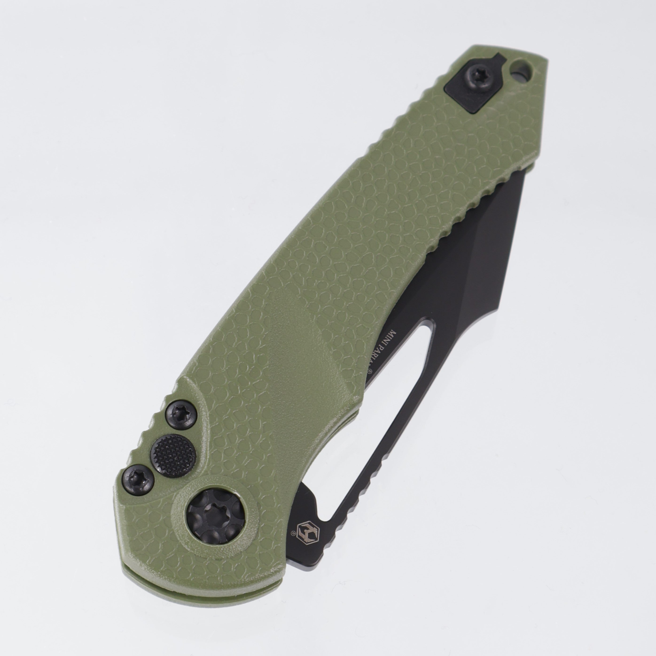 Heretic Mini Pariah Manual Tanto - OD Green Polymer - DLC Magnacut - H053-6A-GRN
