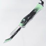 Heretic  Hydra V4 Tanto - UV Reactive Toxic Green Negative Cel-Shade - Magnacut - H406-NCS-TX