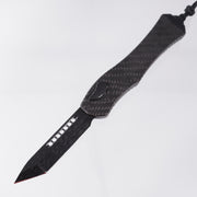 Heretic Hydra V4 Tanto Custom - DLC Vegas Forge Reptilian Damascus - Carbon Fiber Chassis w/ DLC Accents & Hardware