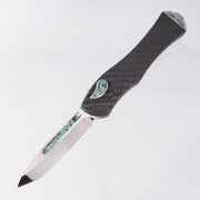 *ONE OFF* Heretic Hydra V4 Single Edge - Cracked Ice M390 - Carbon Fiber Chassis w/ Stainless & Abalone Accents