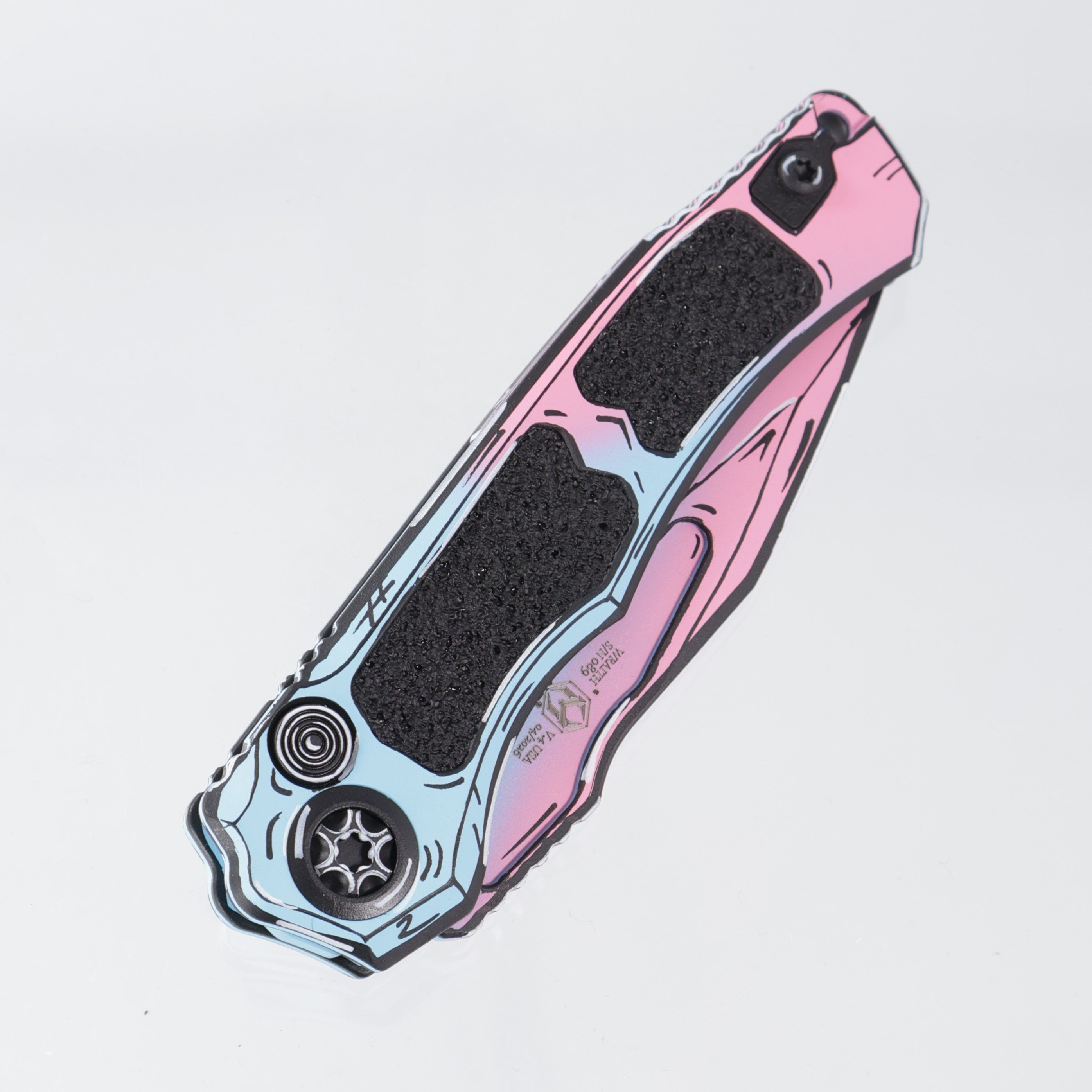 Heretic Wraith V4 Auto Clip Point - Cotton Candy Cel-Shade - Magnacut - H000-CS-CC