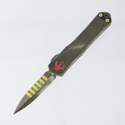 Heretic Manticore S Double Edge - Bounty Hunter Cerakote w/ Boba Fett CamoCarbon Backplate - Cerakote Magnacut - H024-A-BOUNTY