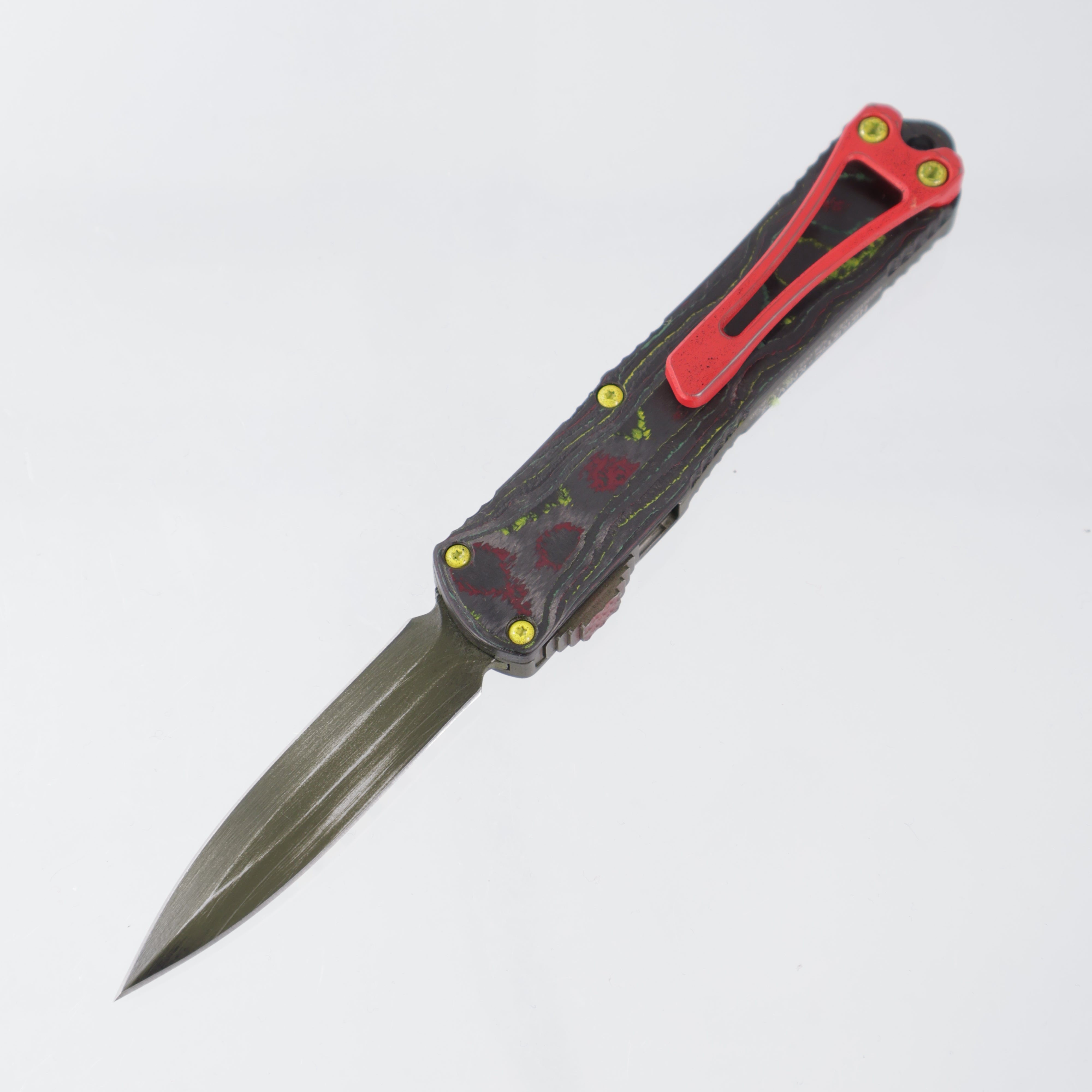 Heretic Manticore S Double Edge - Bounty Hunter Cerakote w/ Boba Fett CamoCarbon Backplate - Cerakote Magnacut - H024-A-BOUNTY