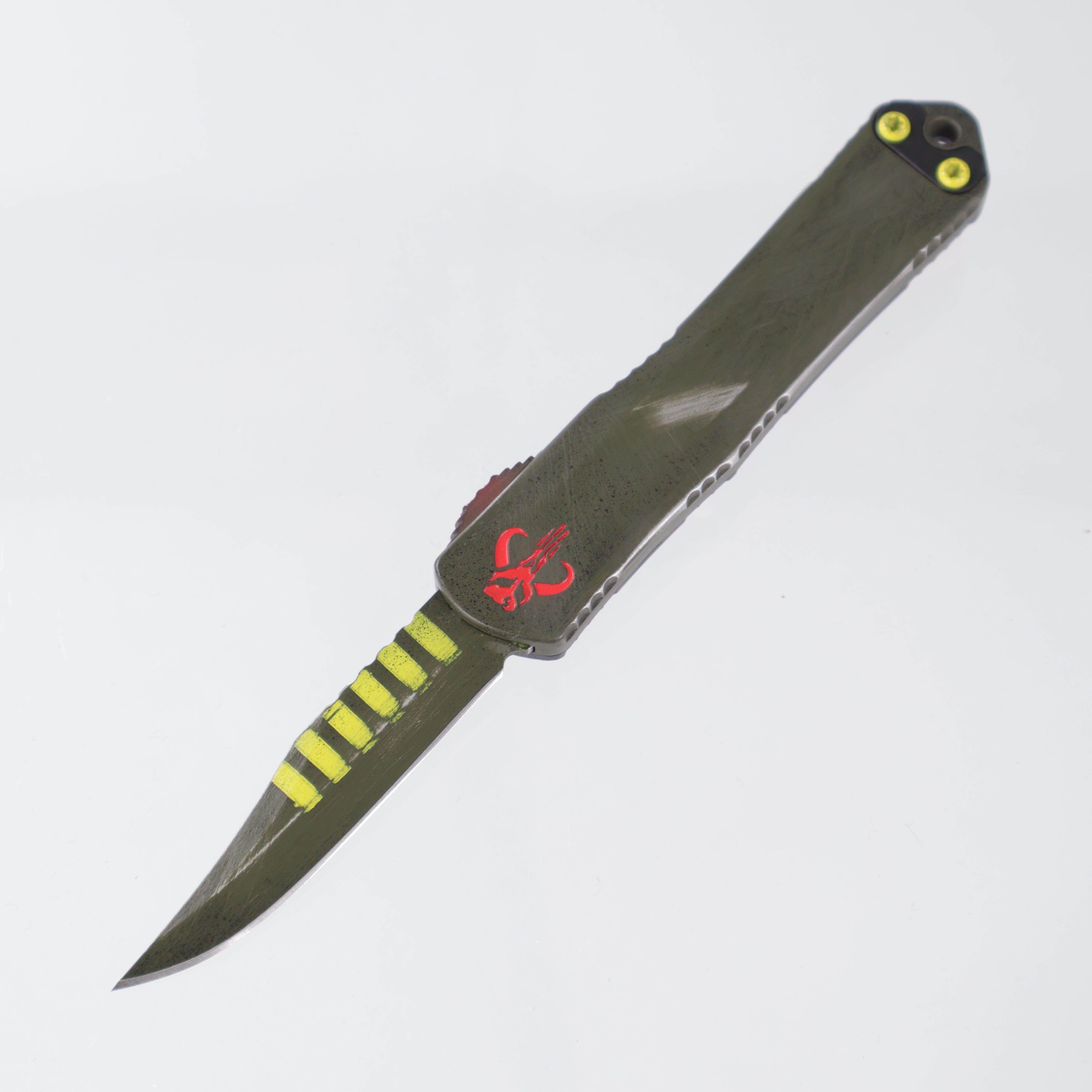 Heretic Manticore S Bowie - Bounty Hunter Cerakote w/ Boba Fett CamoCarbon Backplate - Cerakote Magnacut - H022B-A-BOUNTY