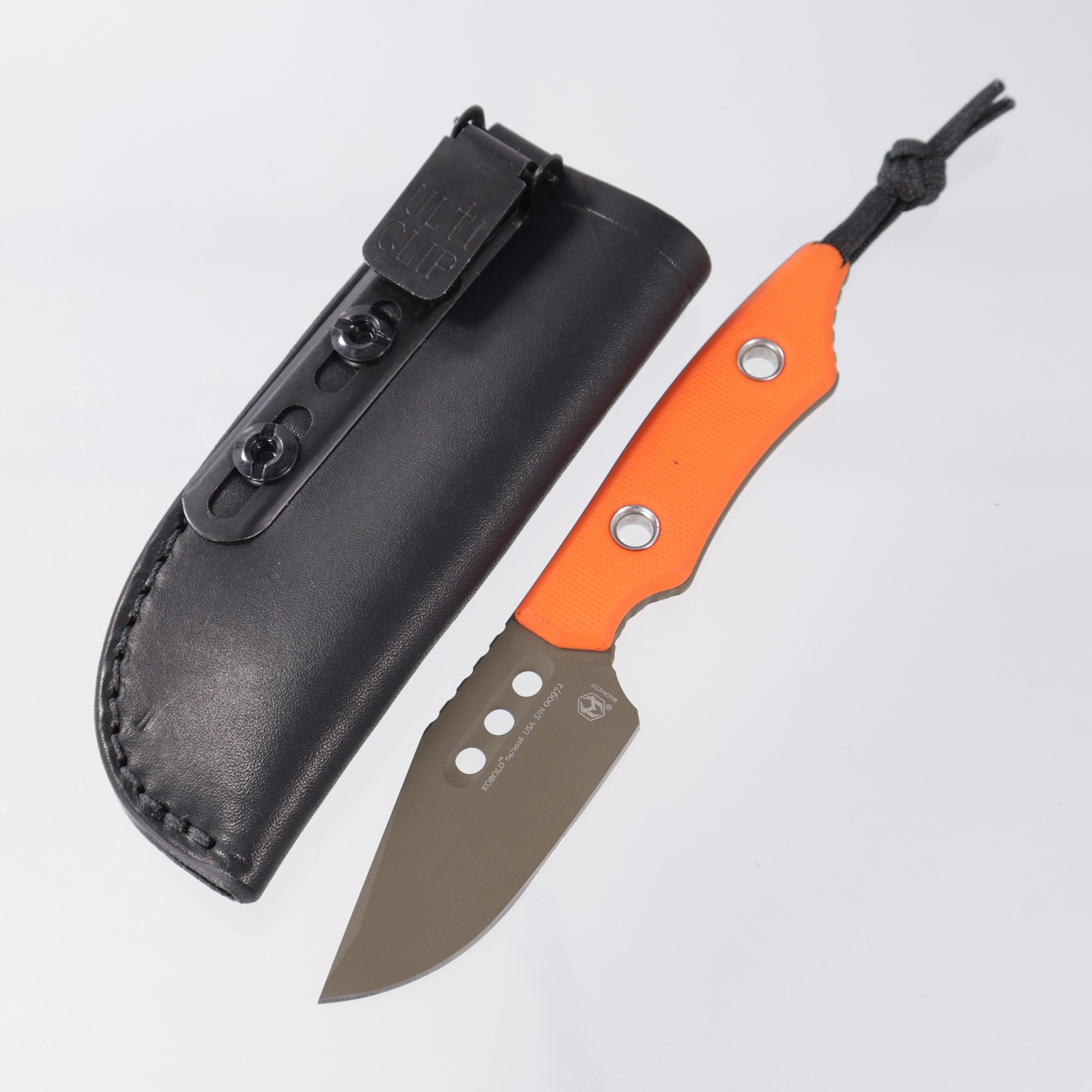 Heretic Kobold - Orange G10 - OD Green Cerakote Magnacut - H065-18A-OG-G10