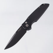 Pro-Tech TR-3 - Black Aluminum w/ Fishscale Texture - DLC 154CM - TR-3 X1