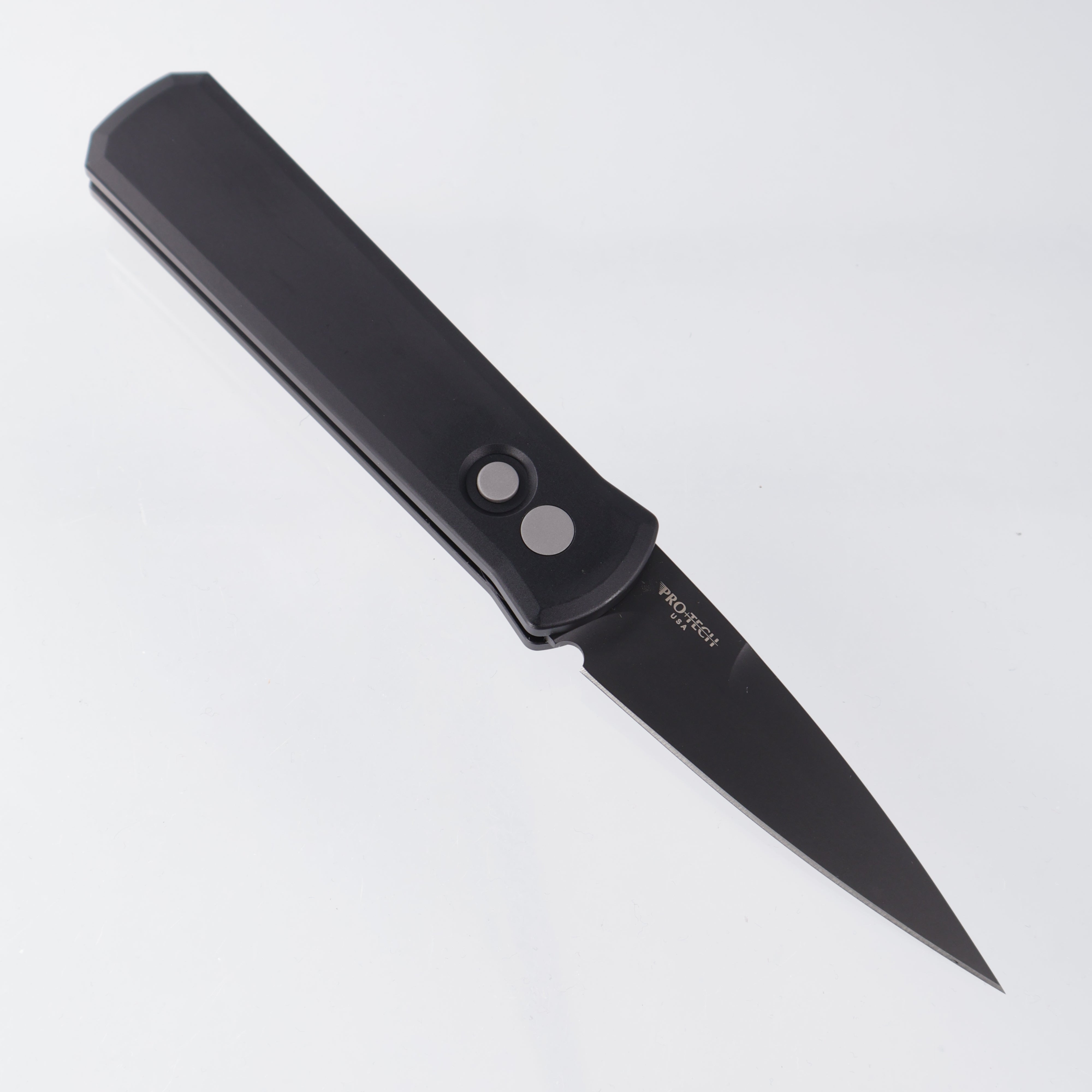 Pro-Tech Godson *LEFT HANDED* - Black Aluminum - DLC 154CM - 721-LH