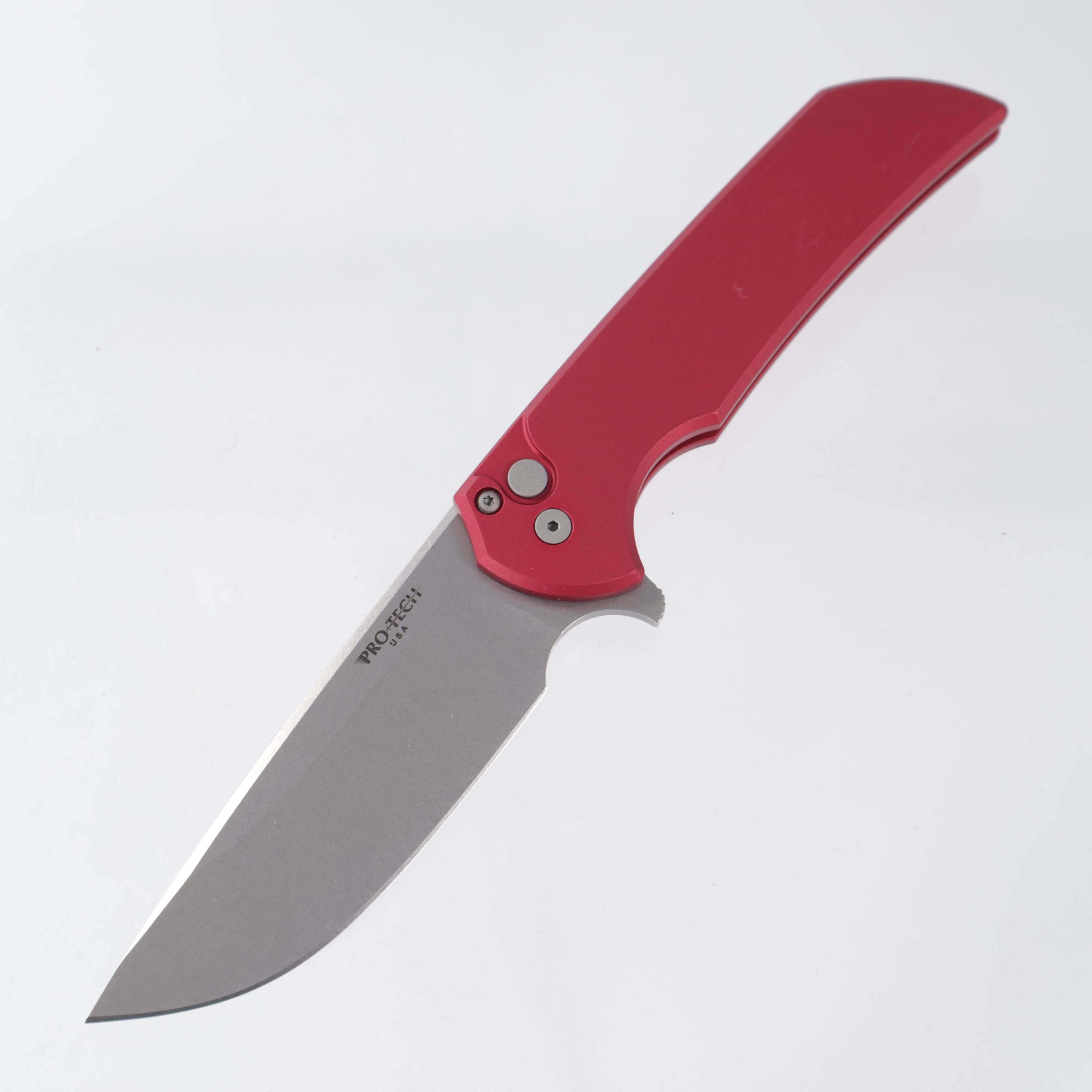 Pro-Tech Mordax - Red Aluminum - Stonewash 20CV - MX101-RED 20CV