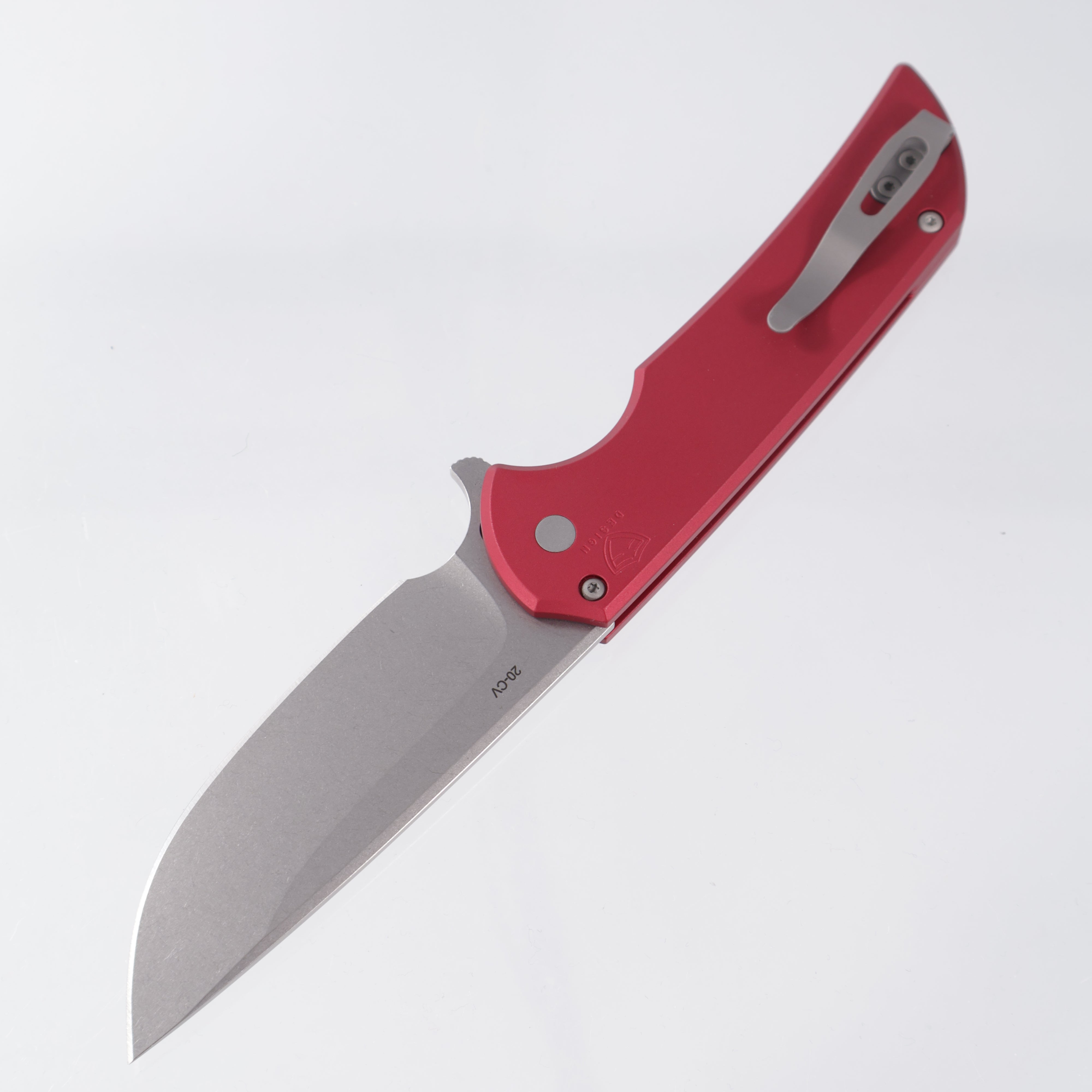 Pro-Tech Mordax - Red Aluminum - Stonewash 20CV - MX101-RED 20CV
