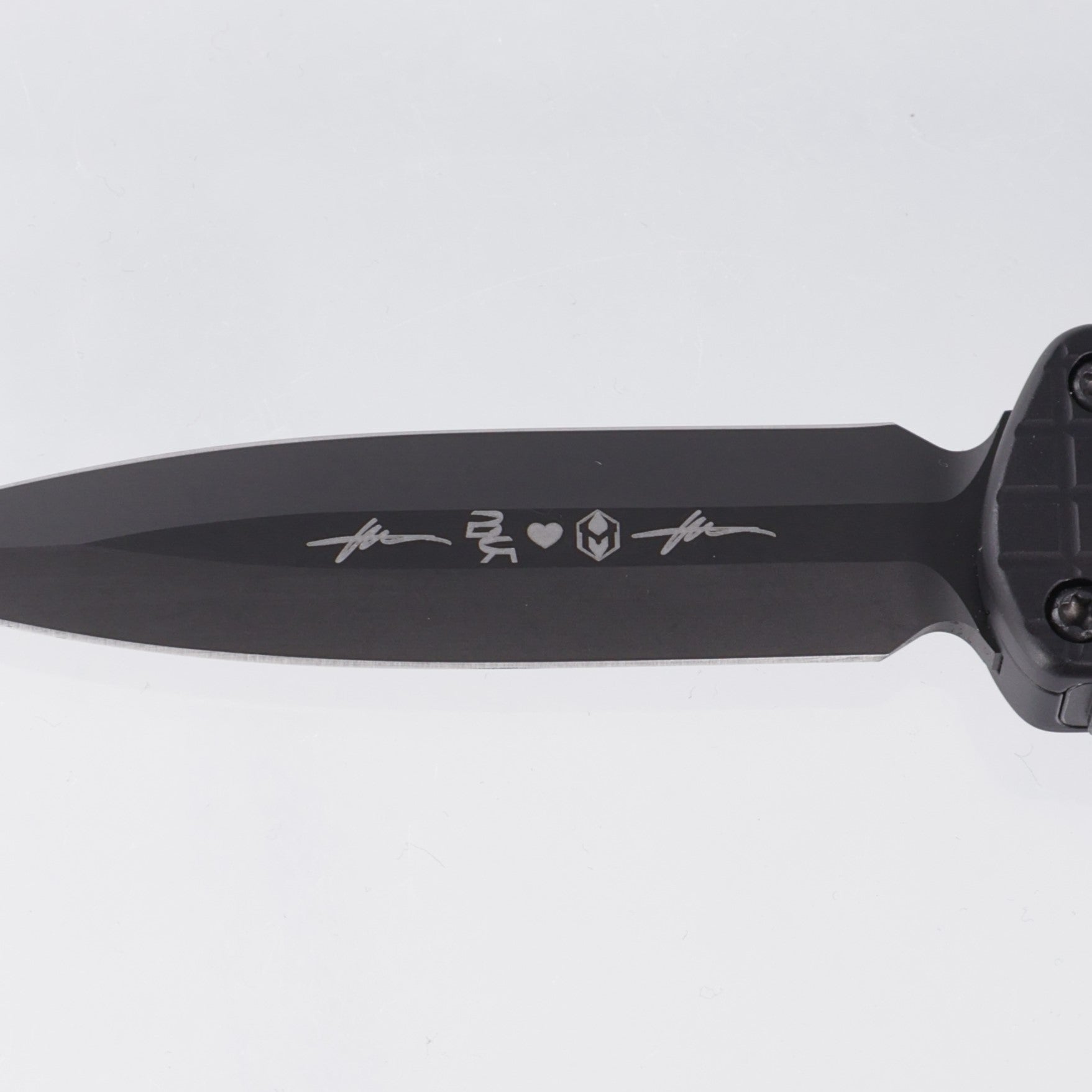 Heretic Manticore E Double Edge Tony Autograph Anniversary Series - Black Grenade Grip Aluminum w/ TJ Marfione Signature Lasering - DLC Magnacut - BR-OP Exclusive - H028F-6A-TONY
