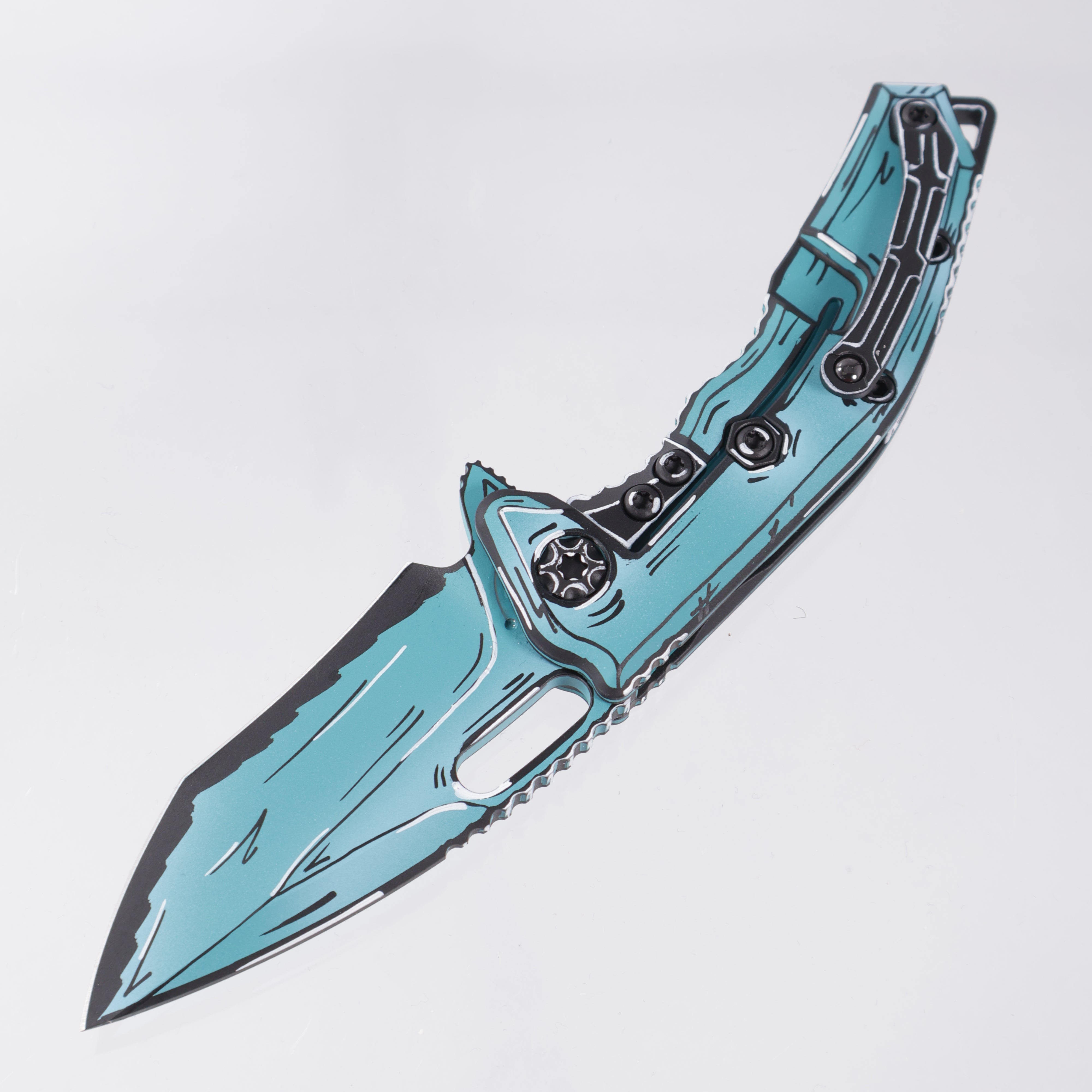 Heretic Medusa Manual Recurve - Turquoise Cel Shade - Cerakote Magnacut - H010-CS-TQ