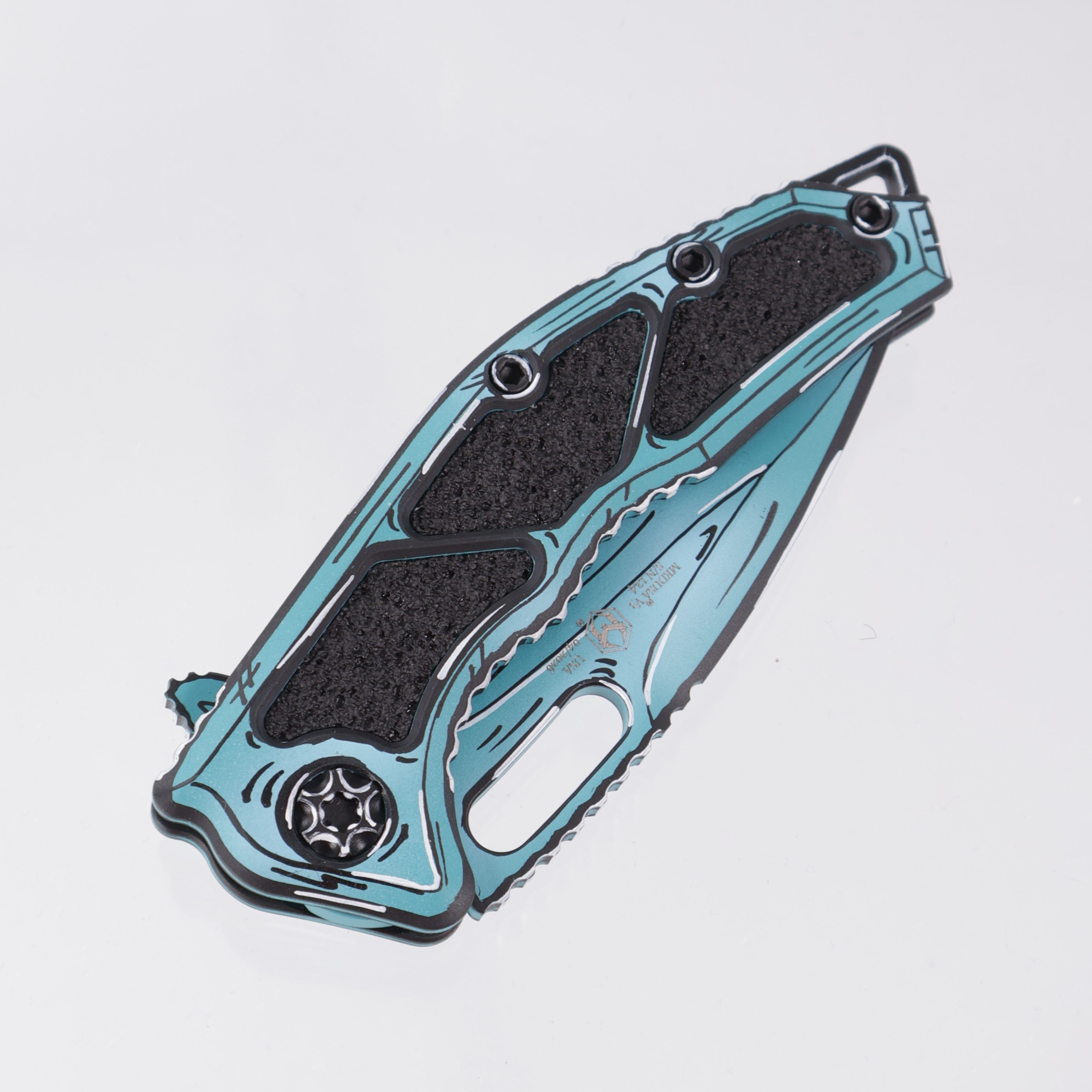 Heretic Medusa Manual Recurve - Turquoise Cel Shade - Cerakote Magnacut - H010-CS-TQ