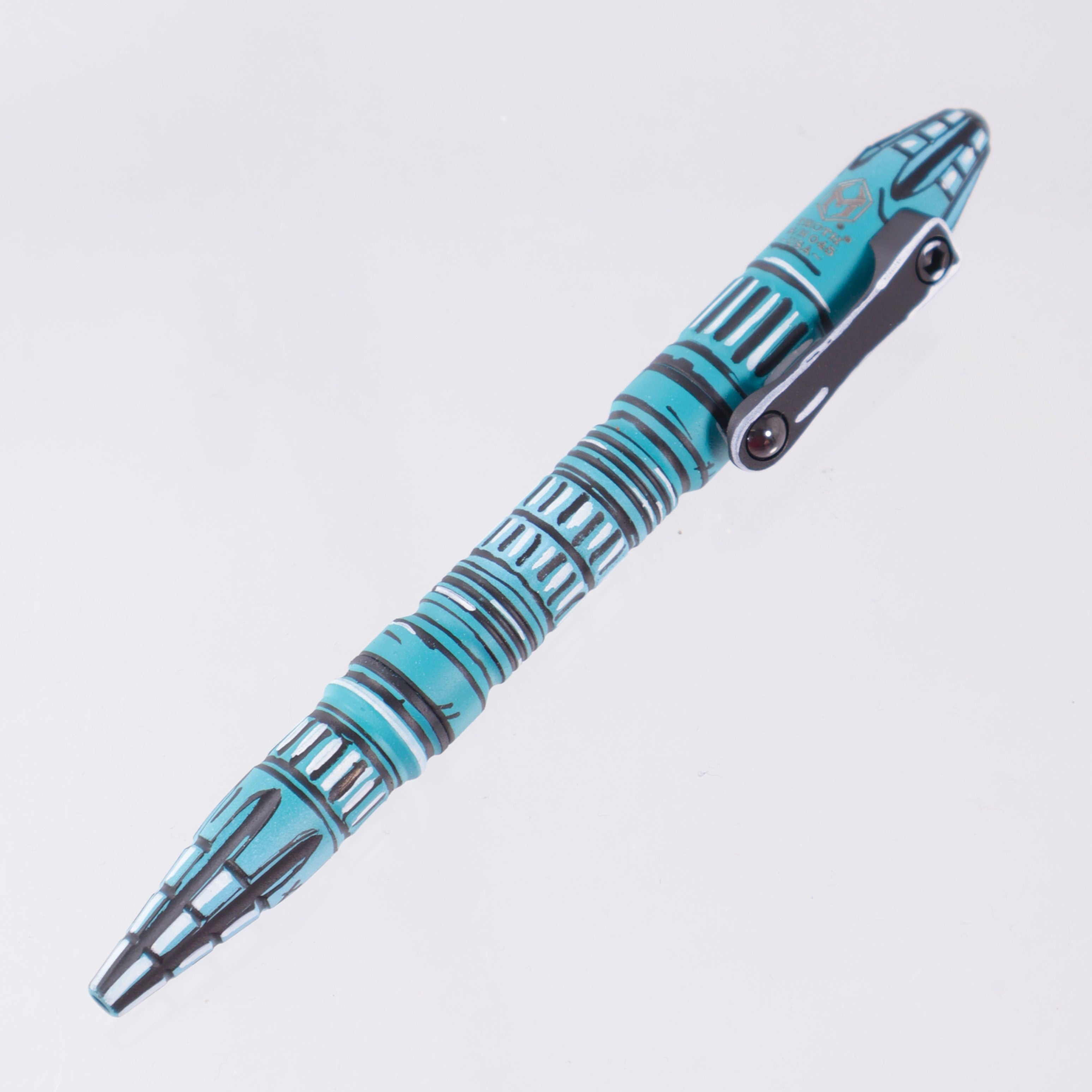 Heretic Toth - Turquoise Cel Shade - Titanium Modular Bolt Action Pen - H038-CS-TQ