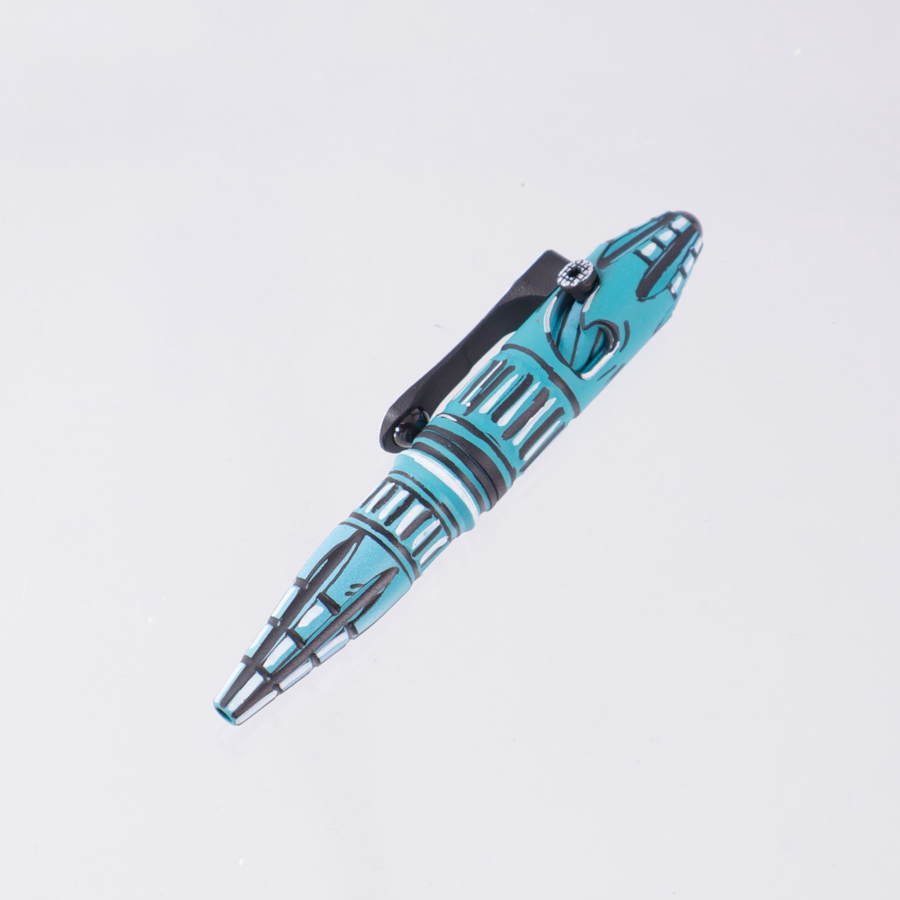Heretic Toth - Turquoise Cel Shade - Titanium Modular Bolt Action Pen - H038-CS-TQ