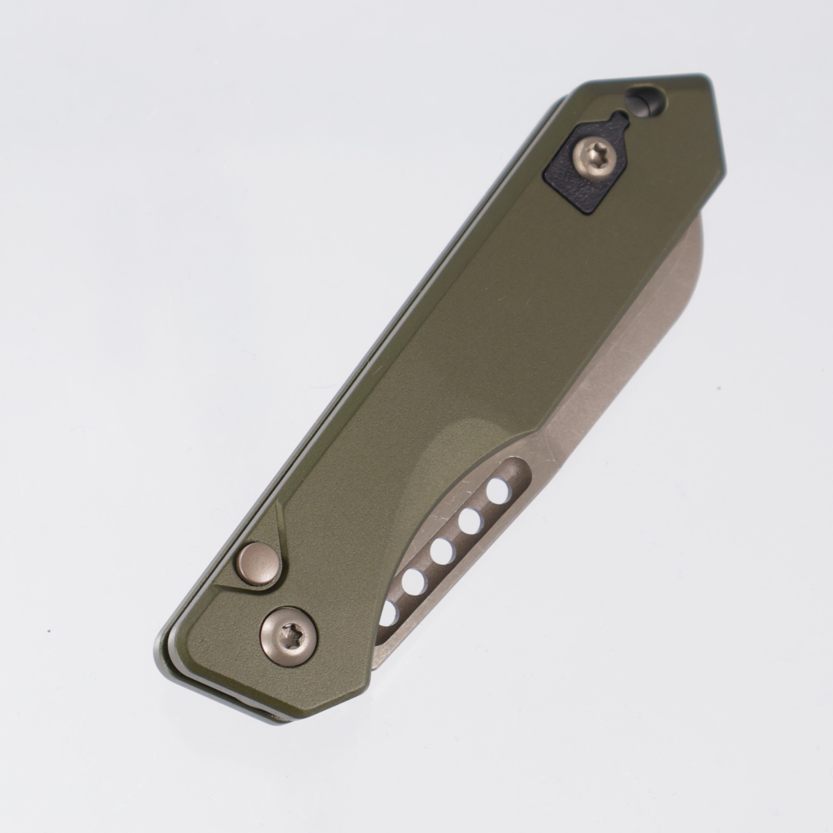 Heretic Jinn Auto - OD Green Aluminum - Bronze Magnacut - H113-7A-GRN