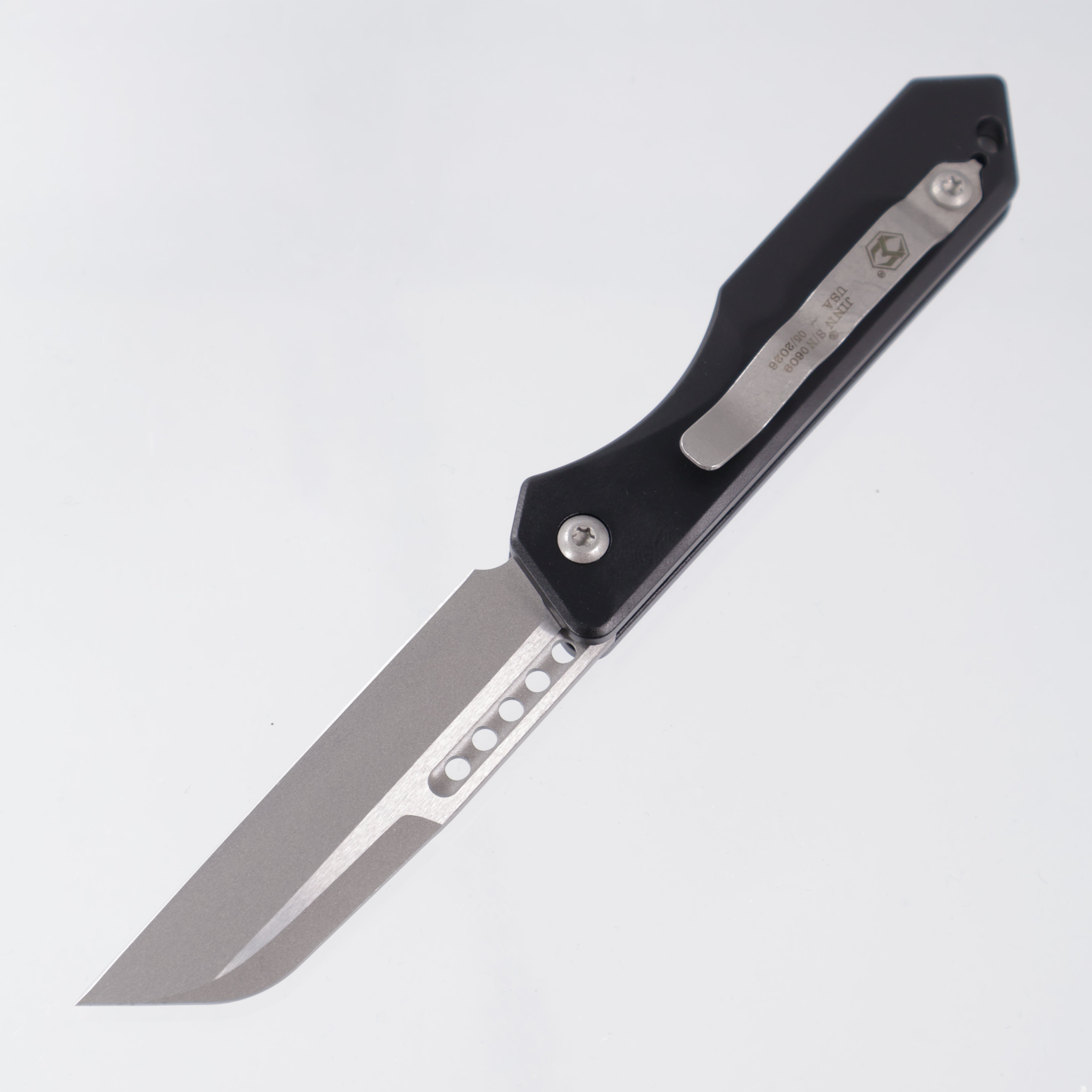 Heretic Jinn Auto - Black Aluminum - Battleworn Magnacut - H113-5A