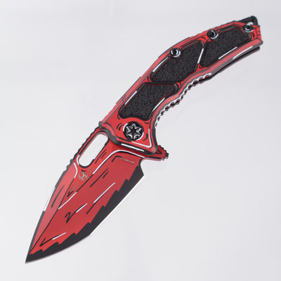 Heretic Medusa V3 Manual Tanto - Red Cel-Shade - Cerakote Magnacut - H009-CS-RD