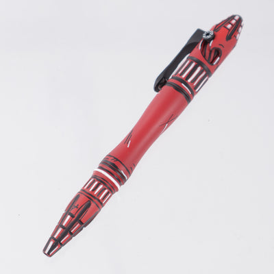 Heretic Thoth - Red Cel-Shade - Modular Titanium Bolt Action Pen - H038-CS-RD