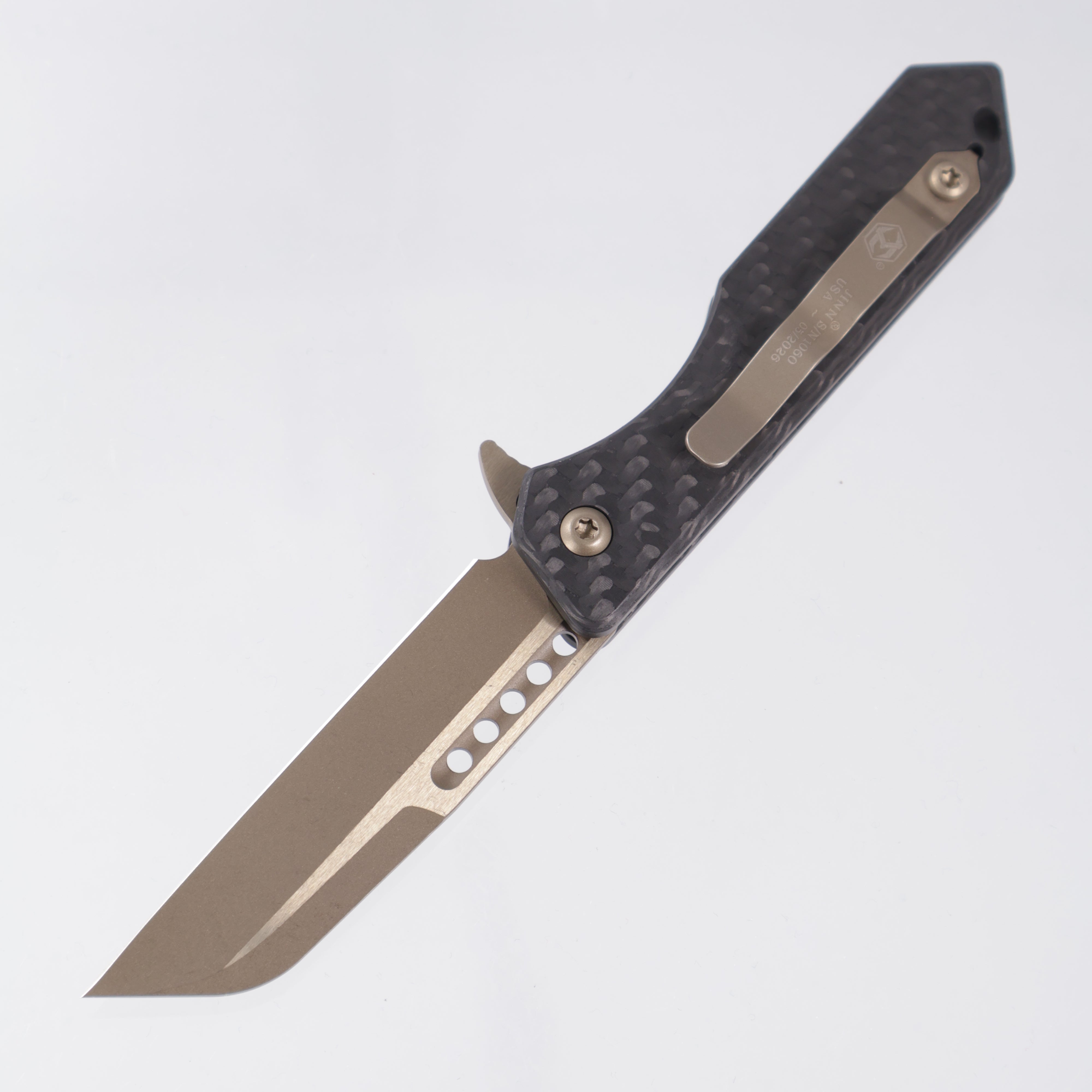 Heretic Jinn Manual - Carbon Fiber - Bronze Magancut - H213-7A-CF