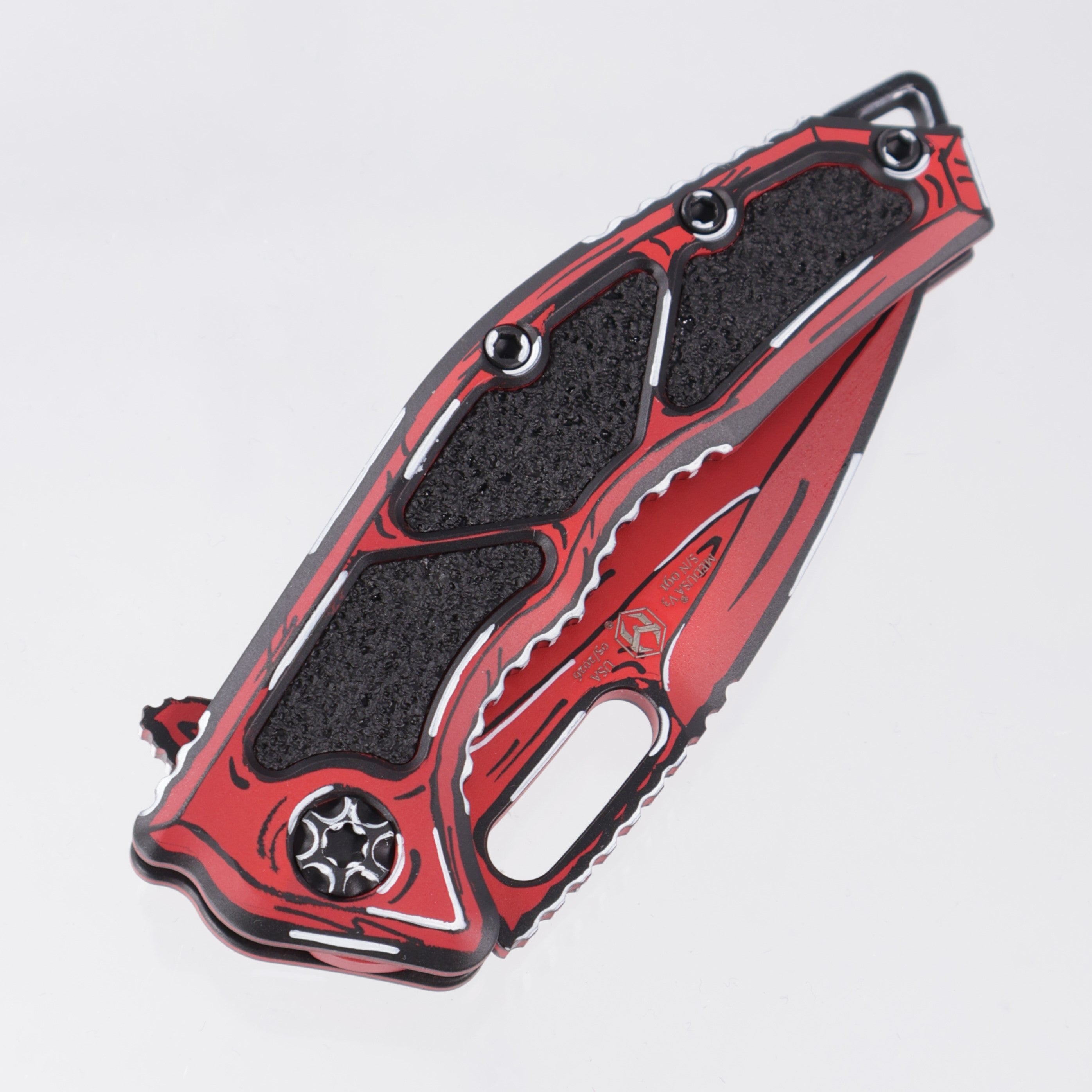 Heretic Medusa V3 Manual Recurve - Red Cel-Shade - Cerakote Magnacut - H010-CS-RD