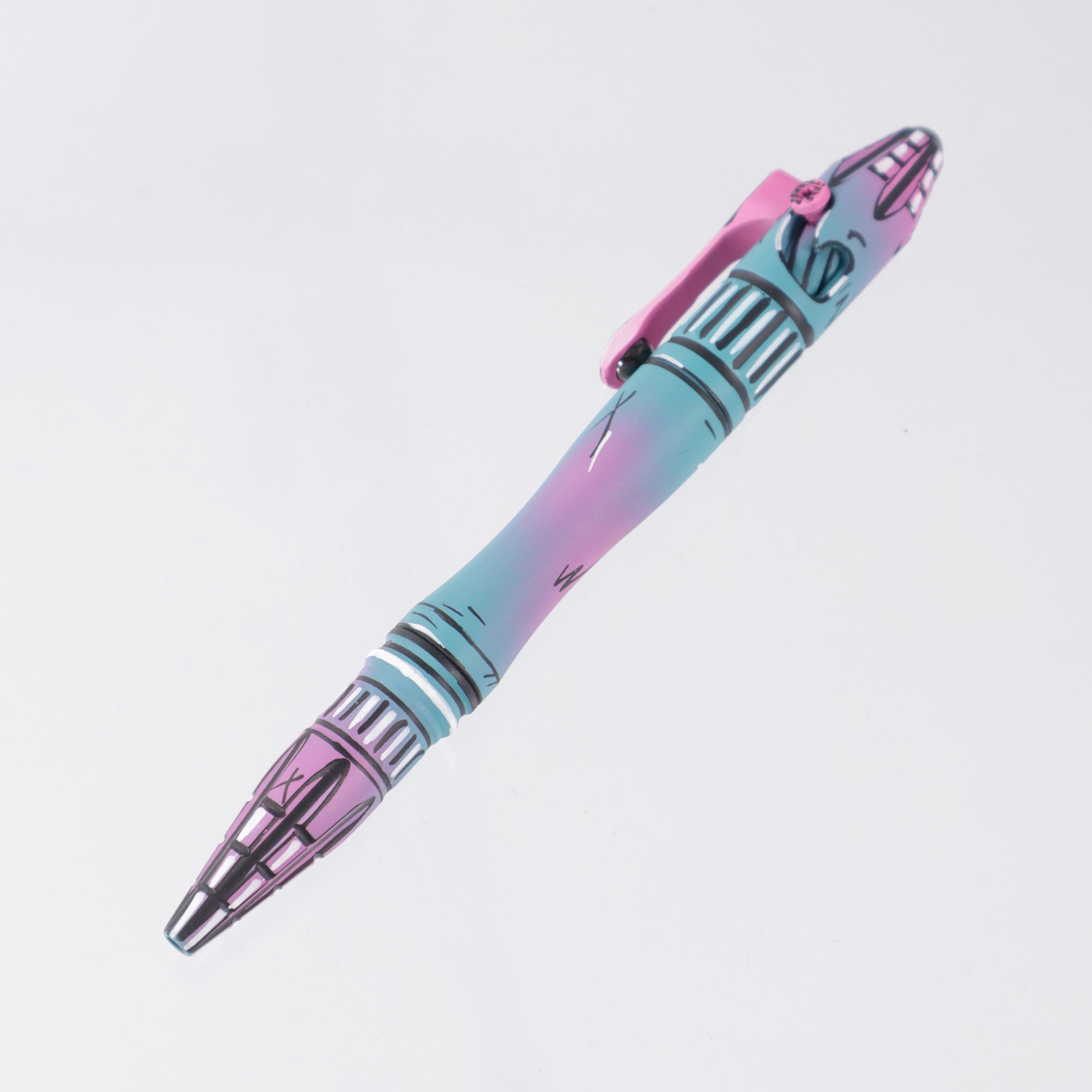 Heretic Thoth - Miami Vice Cel-Shade - Modular Titanium Bolt Action Pen - H038-CS-MV